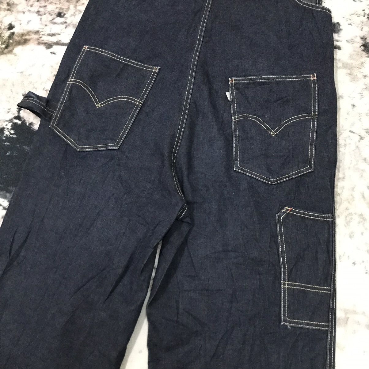 Levi's Vintage Clothing × Vintage Vintage Levis Silvertab Carpenter Denim Overalls Jeans Size US 38 / EU 54 - 12 Thumbnail