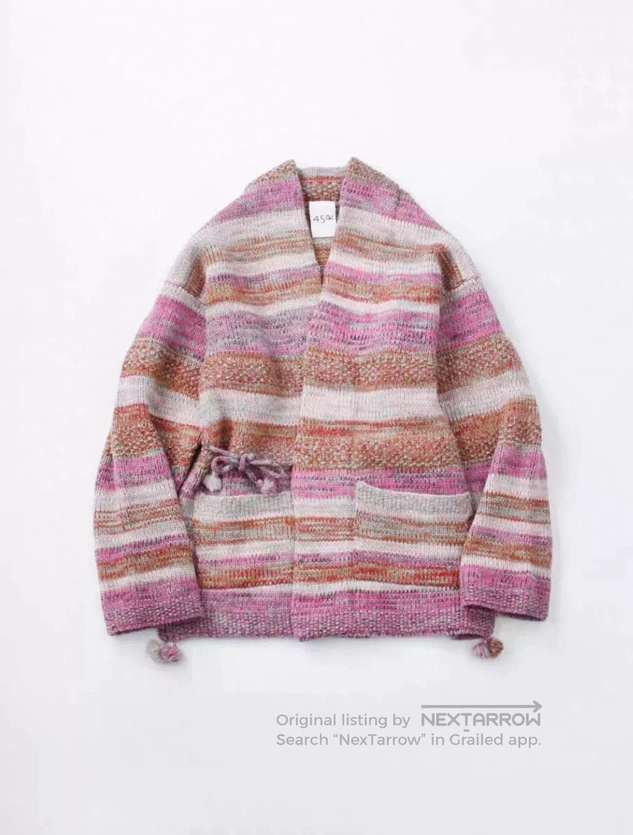 45rpm Pink Knit Cardigan Sweater from Japan. Size M / US 6-8 / IT 42-44 - 1 Thumbnail