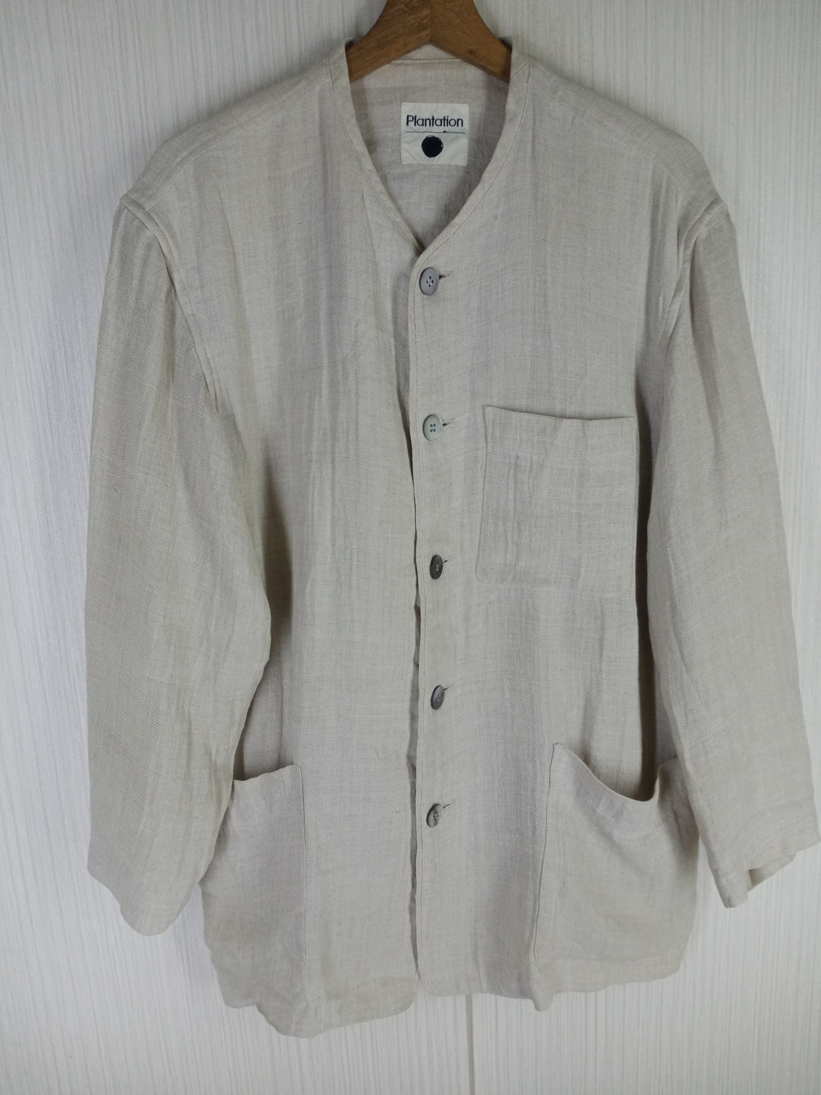 Issey Miyake Vintage 80s Issey Miyake Plantation Collar Roger Jacket Size US M / EU 48-50 / 2 - 2 Thumbnail