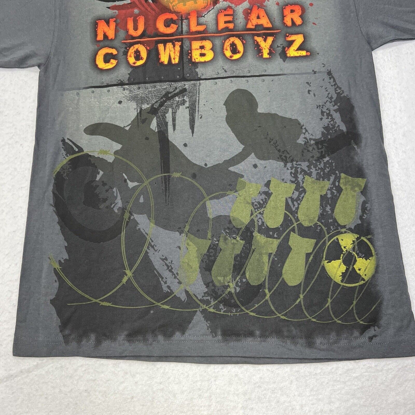 Alstyle Vintage Nuclear Cowboyz BMX Biking Show Graphic T Shirt Size US L / EU 52-54 / 3 - 7 Thumbnail