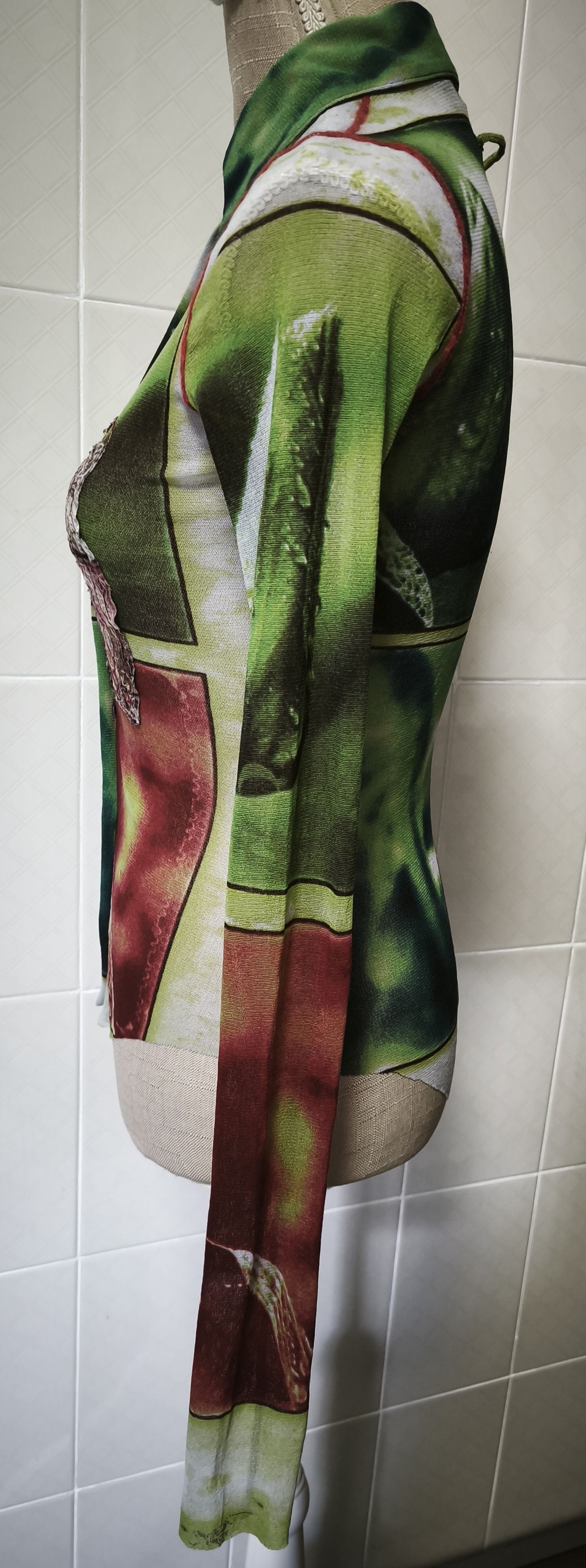 Jean Paul Gaultier Sping 2002 - Plants Photos print mesh top Size S / US 4 / IT 40 - 21 Thumbnail