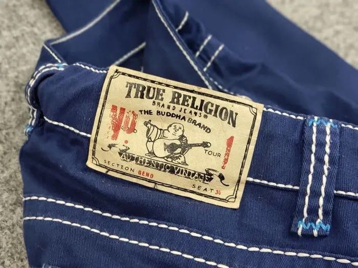 True Religion True Religion Geno Denim Slim Jeans Made in USA Y2K Style Size 28" / US 6 / IT 42 - 15 Thumbnail