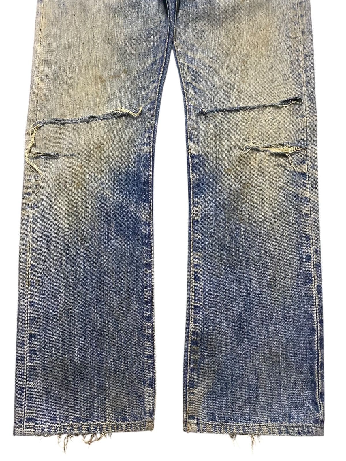 Levi's Vintage Clothing Vintage Levis 501 Mud Wash Y2K Loose Ripped Jeans Size US 33 - 5 Thumbnail