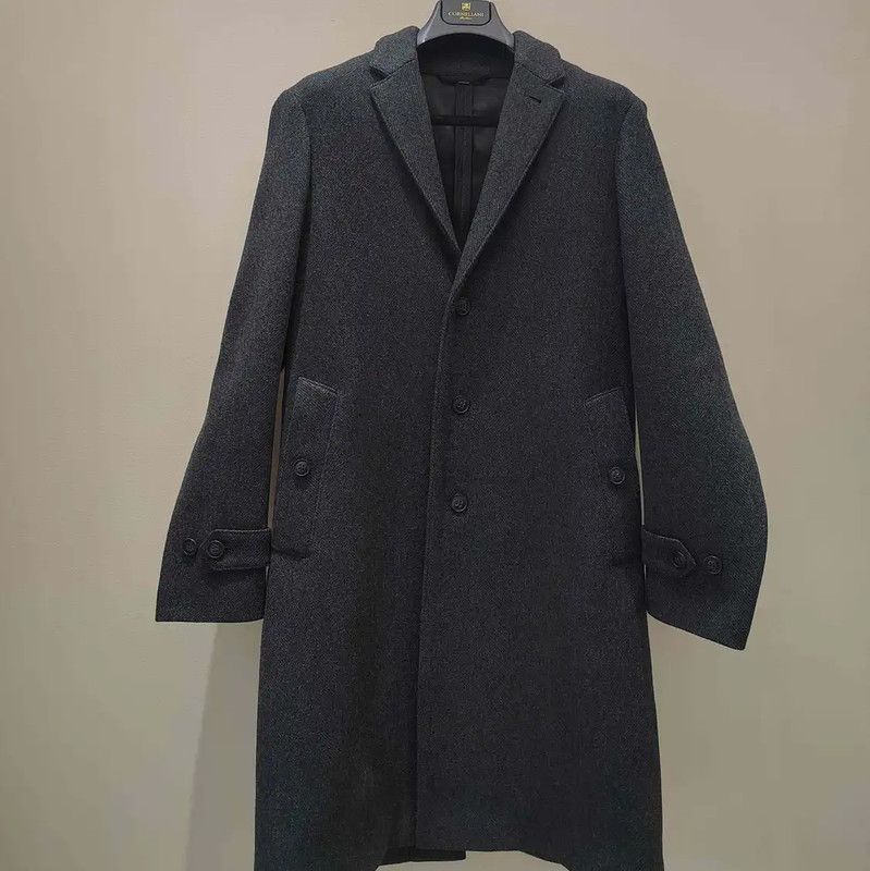 Burberry Burberry Black Cashmere Coat for Men Size US S / EU 44-46 / 1 - 1 Thumbnail
