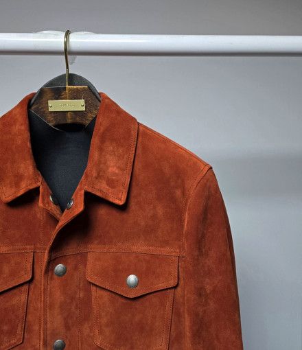 Tom Ford o1sm1stk0824 Suede Jacket in Brick Orange Size US L / EU 52-54 / 3 - 2 Thumbnail