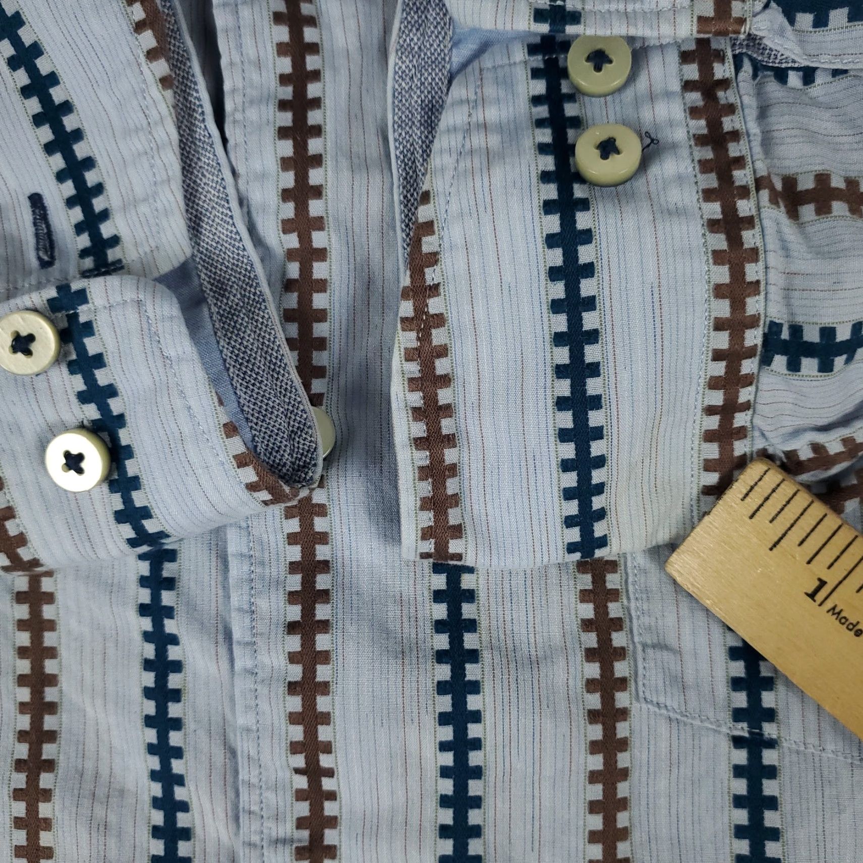 Tommy Bahama Tommy Bahama Shirt Mens XL Blue Striped Button-Up Long Sleeve Cotton Size US XL / EU 56 / 4 - 5 Thumbnail