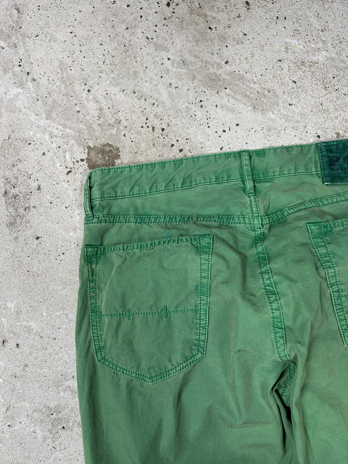 Polo Ralph Lauren × Ralph Lauren × Vintage Vintage Y2K Polo Ralph Lauren Washed Green Pants Size US 30 / EU 46 - 9 Thumbnail