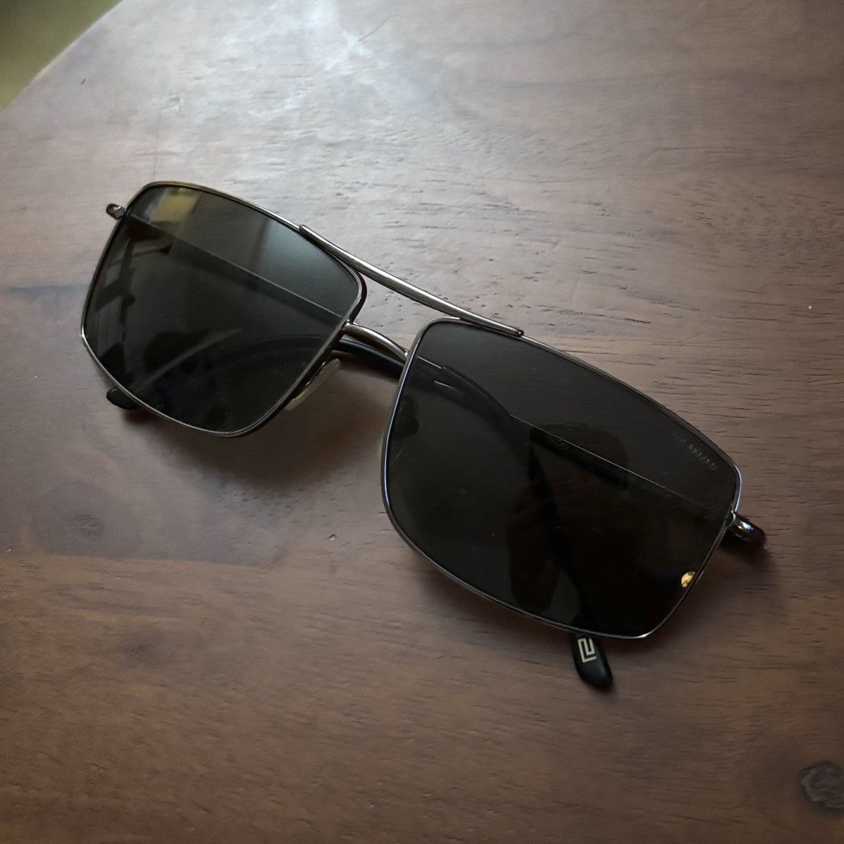 Vintage Versace Aviator Silver Sunglasses