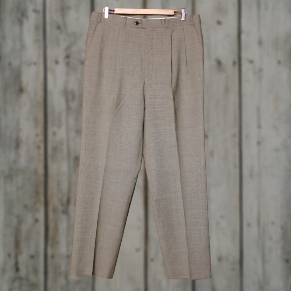 Ralph Lauren Ralph Lauren Polo University Dress Slacks Wool & Cashmere Houndstooth Zip W35 L32 Multicolor Dress Pants Mens 120's Raised Rise 12" Inseam 32" Size US S / EU 44-46 / 1 - 1 Thumbnail