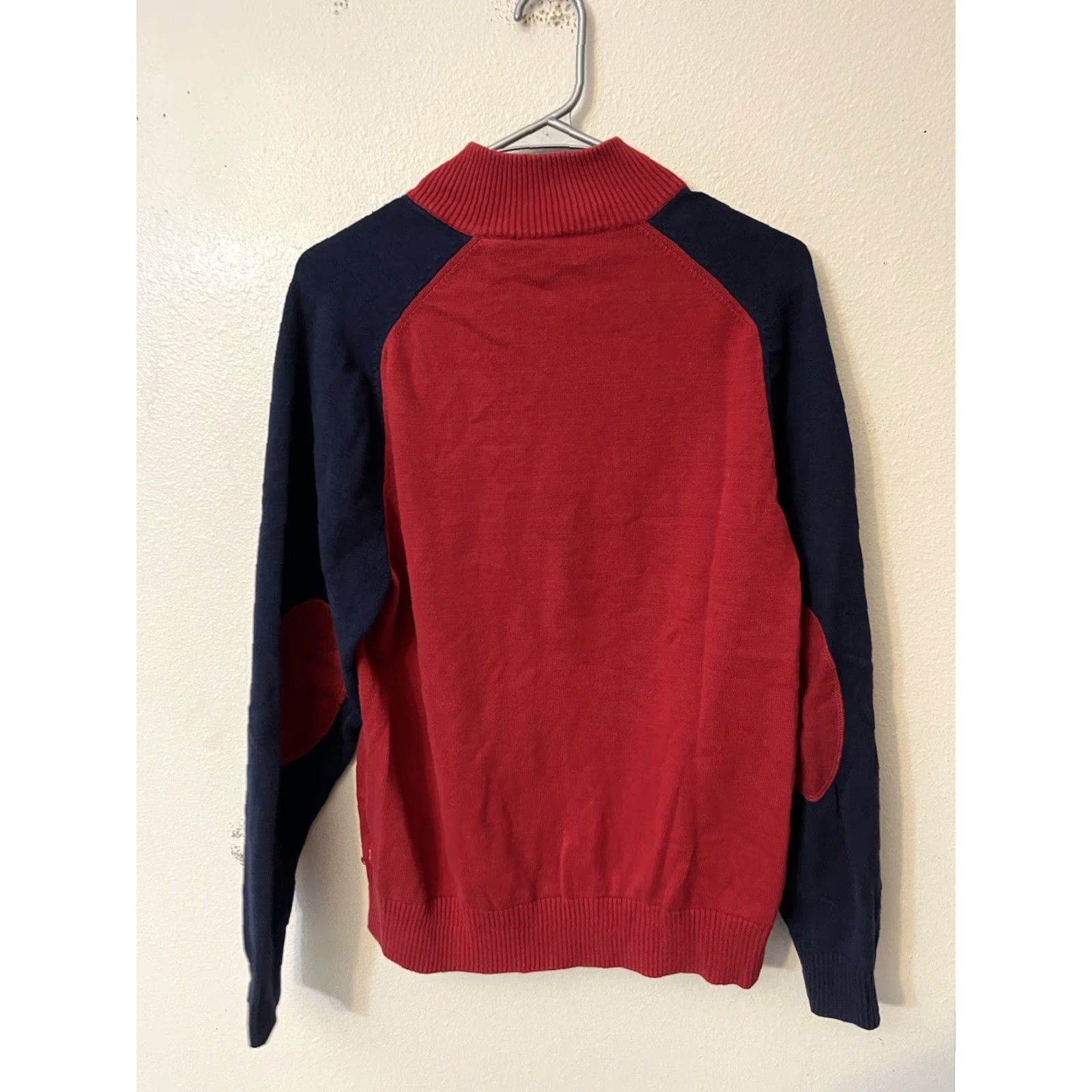Izod IZOD Pullover Long Sleeve Shirt Men Large Red 1/4 Zip Solid Size US L / EU 52-54 / 3 - 3 Thumbnail