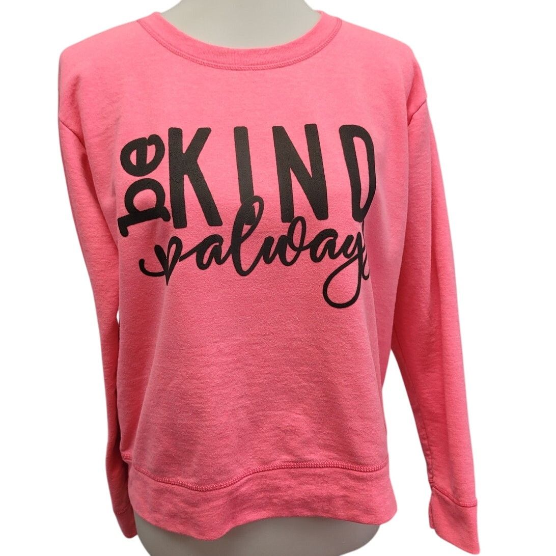 Hanes Hand Printed Womens Medium Be Kind Crew Neck Sweatshirt Size M / US 6-8 / IT 42-44 - 1 Thumbnail