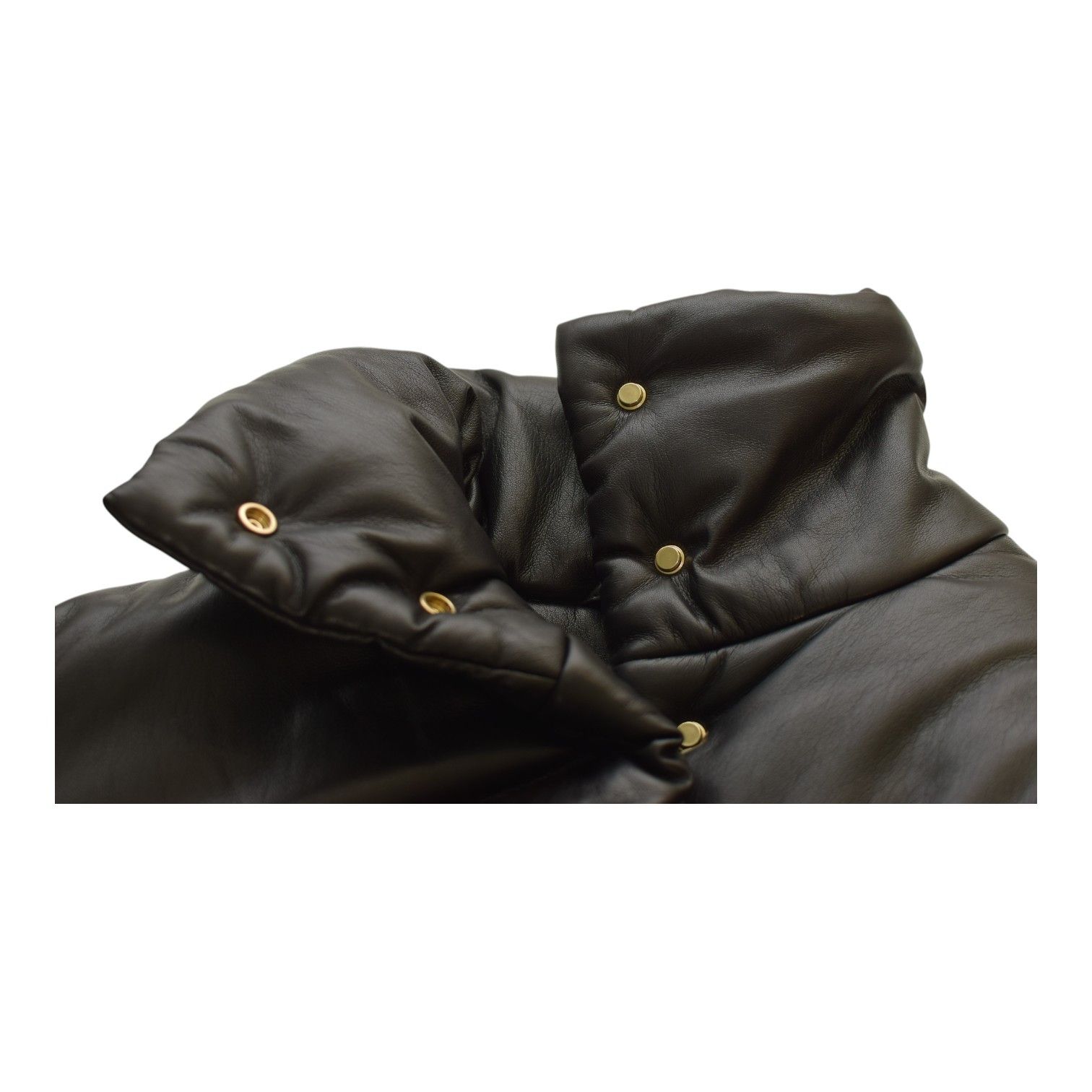 Nanushka Nanushka Hide vegan quilted leather black puffer jacket sz M Size M / US 6-8 / IT 42-44 - 4 Thumbnail