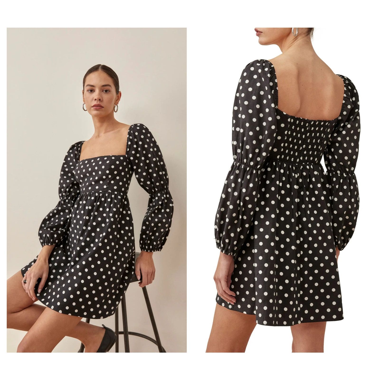 Reformation Reformation Michaela Organic Cotton A-Line Dress Size 10 Size L / US 10 / IT 46 - 4 Thumbnail