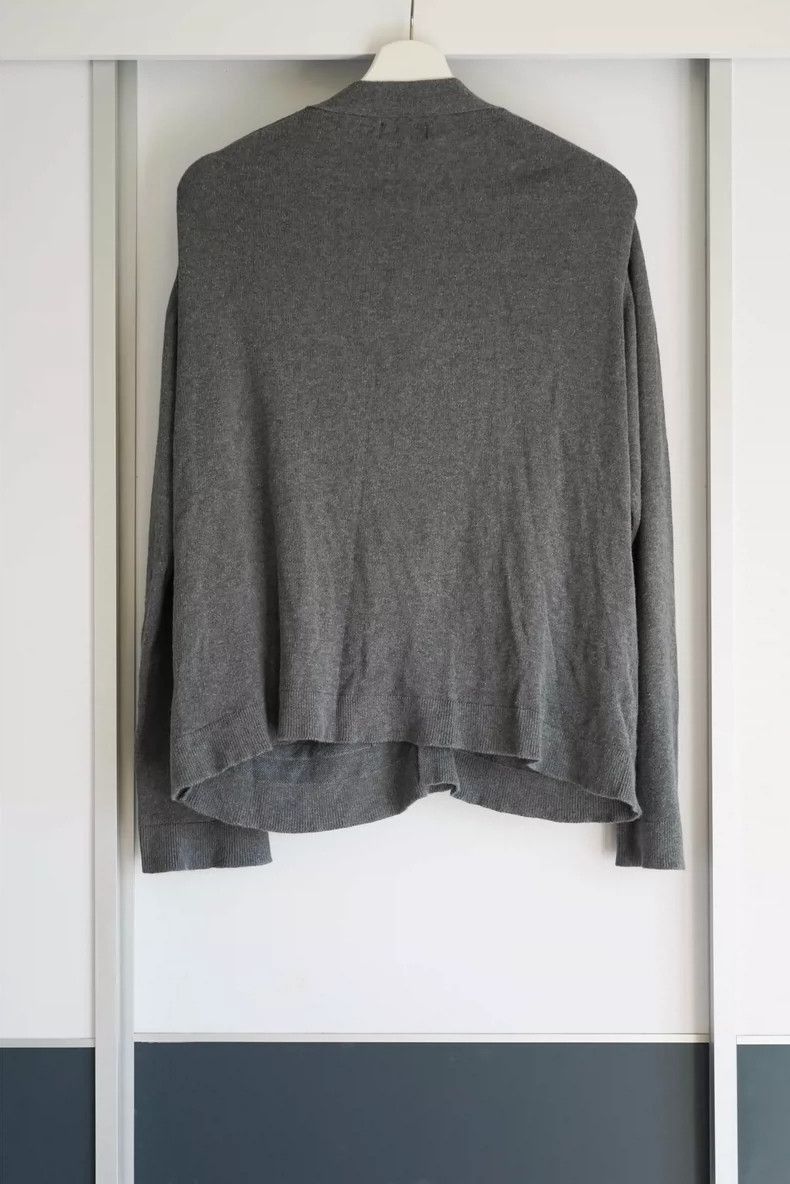 Yohji Yamamoto Yohji Yamamoto Yohji Yamamoto Gray Wool Cardigan Sweater Size US M / EU 48-50 / 2 - 2 Thumbnail