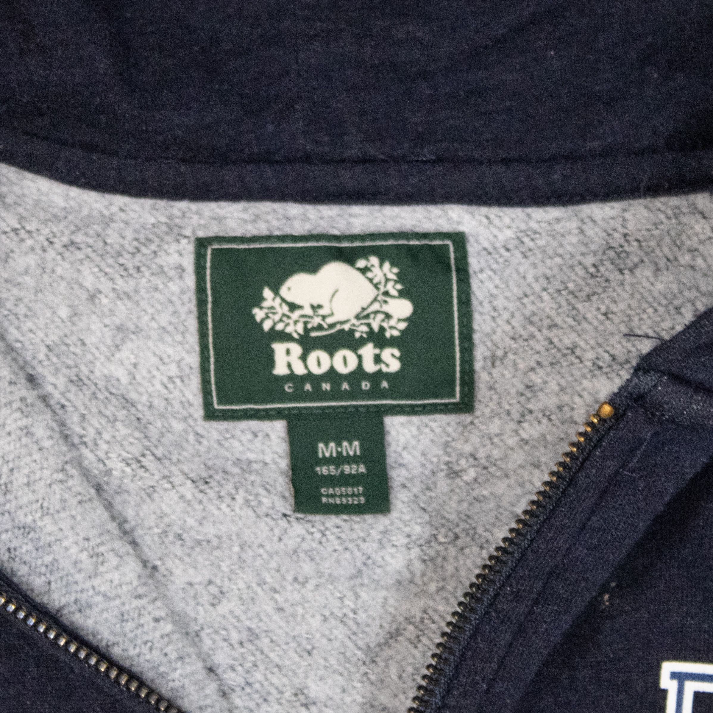 Roots Vintage Y2K 00's Root's Canada Zip Navy Blue Hoodie Size US M / EU 48-50 / 2 - 6 Thumbnail