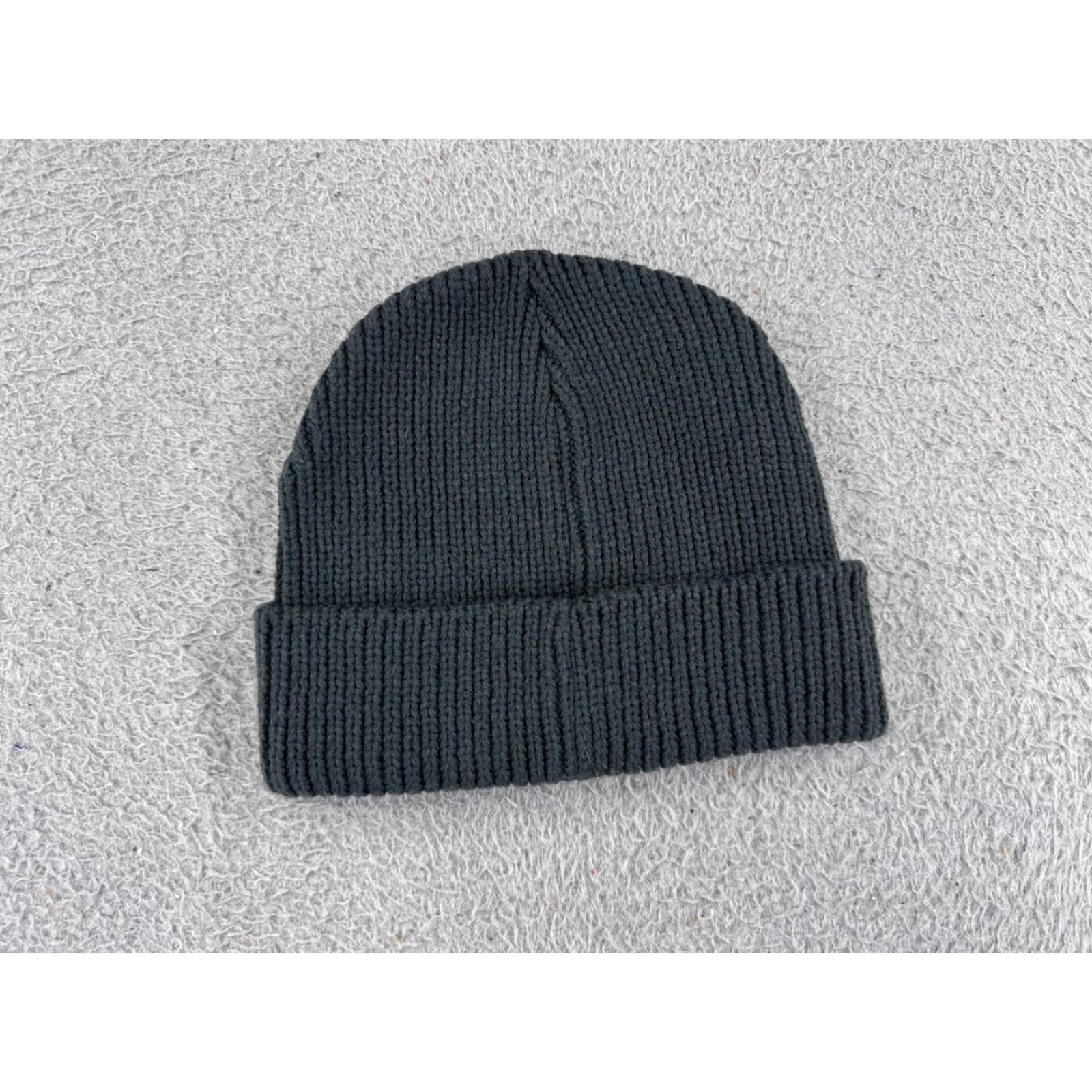 Vintage Cooper Beanie Toque Adult One Size Black Gray 100% Acrylic Knit Snow Ski Winter TS? Size ONE SIZE - 2 Thumbnail