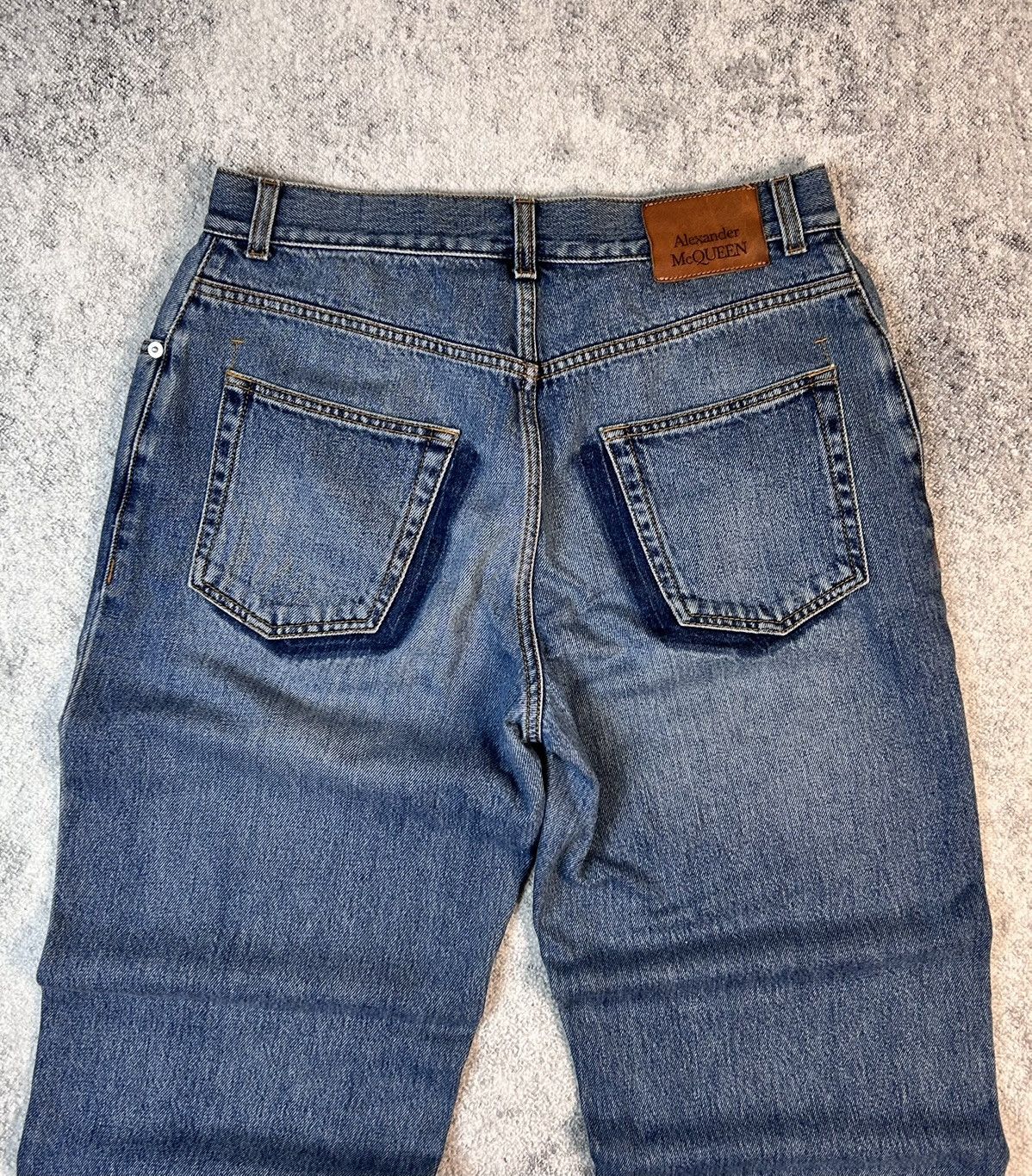 Alexander McQueen Vintage Alexander McQueen Cotton Blue Jeans Made in Italy Size 25" / US 0 / IT 36 - 6 Thumbnail