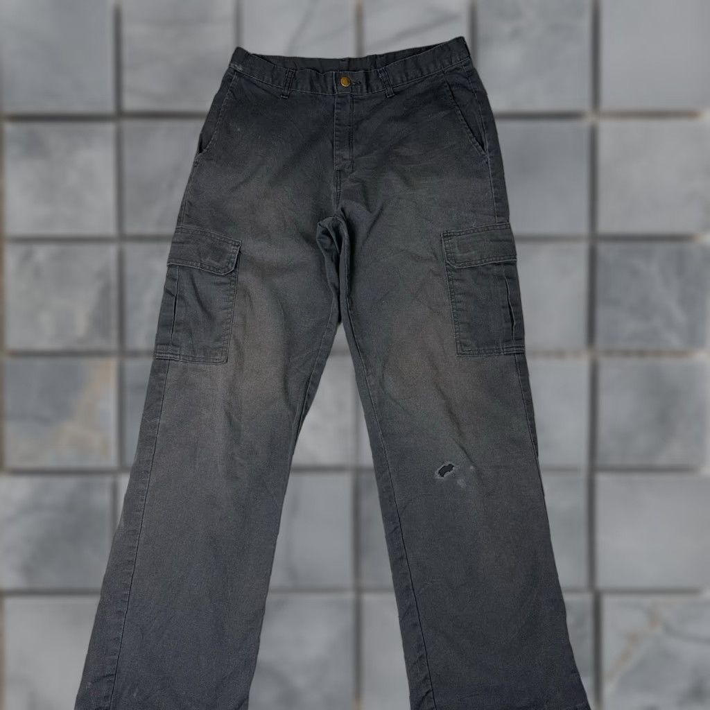 Dickies Dickies Pants Mens 32x32 Black Cargo Pocket Wide Straight Leg Relaxed Work Utility Casual Pants Mens Size US 32 / EU 48 - 1 Thumbnail