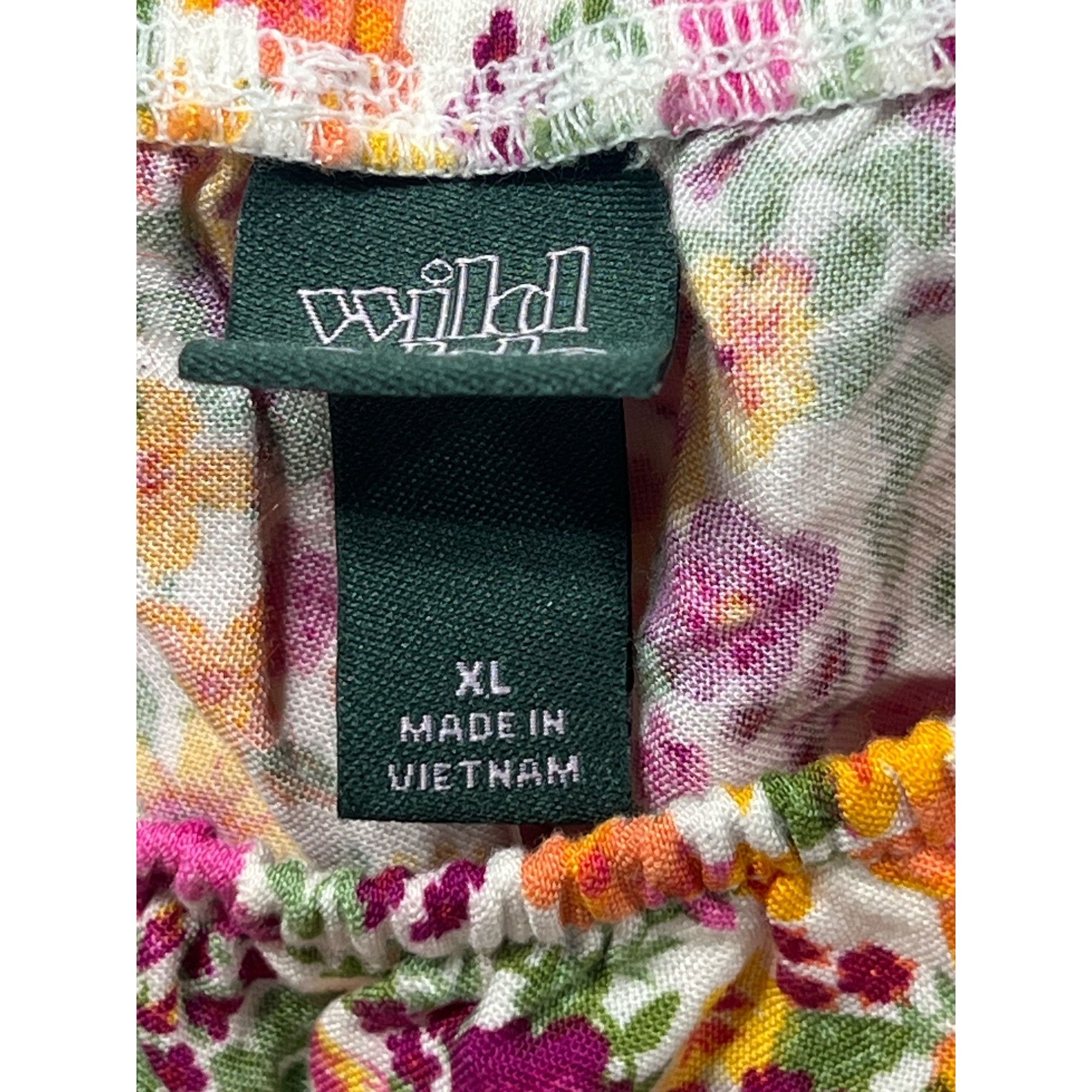 Other Wild Fable - Women's Cap Sleeve Tiny Top - Floral - Extra La Size XL / US 12-14 / IT 48-50 - 8 Thumbnail