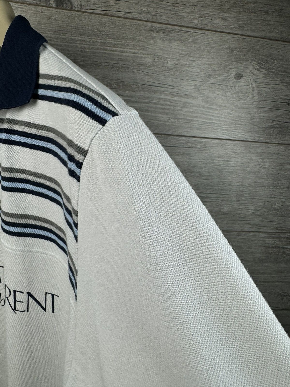 Yves Saint Laurent YSL POLO T-SHIRT RARE VINTAGE BIG LOGO YVES SAINT LAURENT Size US L / EU 52-54 / 3 - 12 Thumbnail