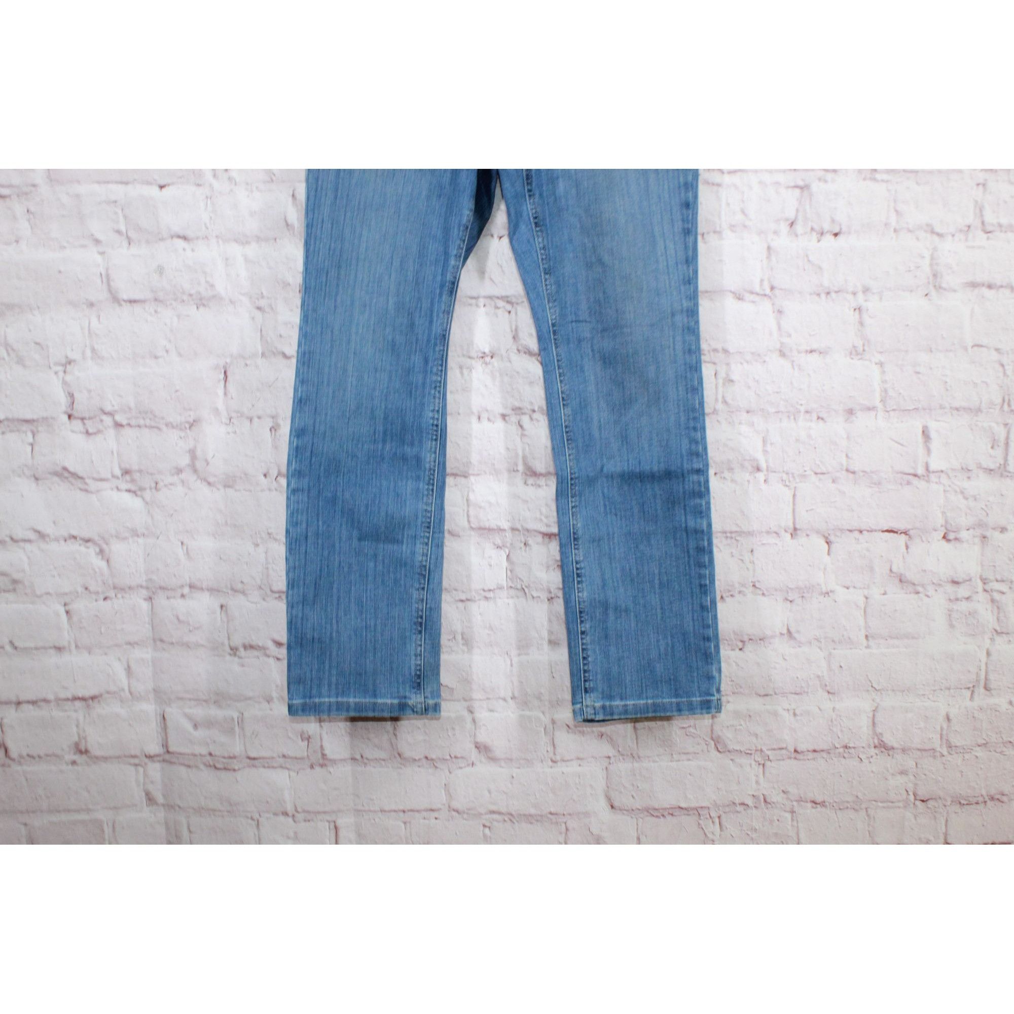 L.L. Bean LL Bean Women's Jeans Mid Rise Straight Leg Bright Indigo Size 30" / US 8 / IT 44 - 3 Thumbnail