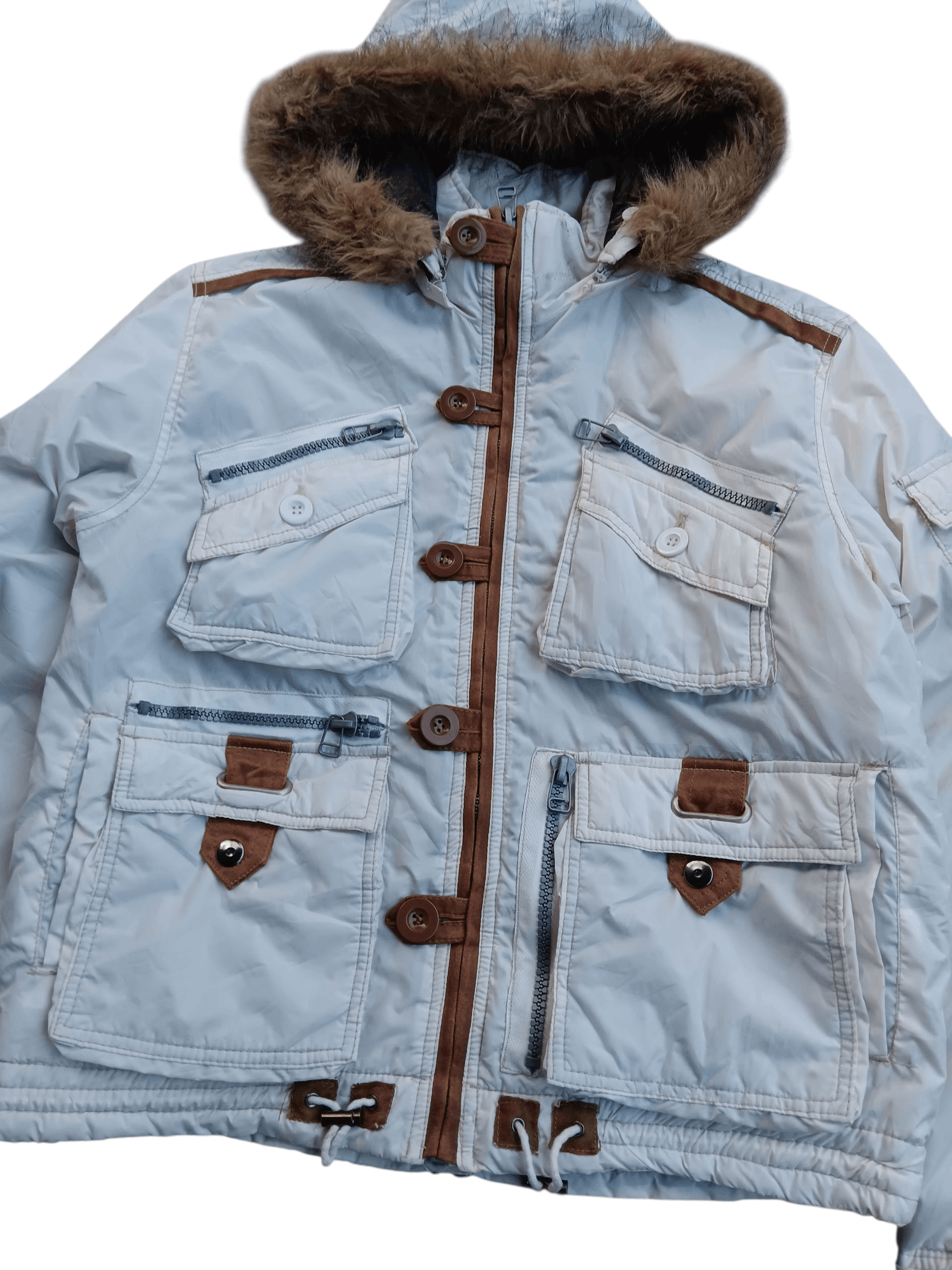Vintage Vintage Lets play game fur hoodie jacket Size US L / EU 52-54 / 3 - 4 Thumbnail