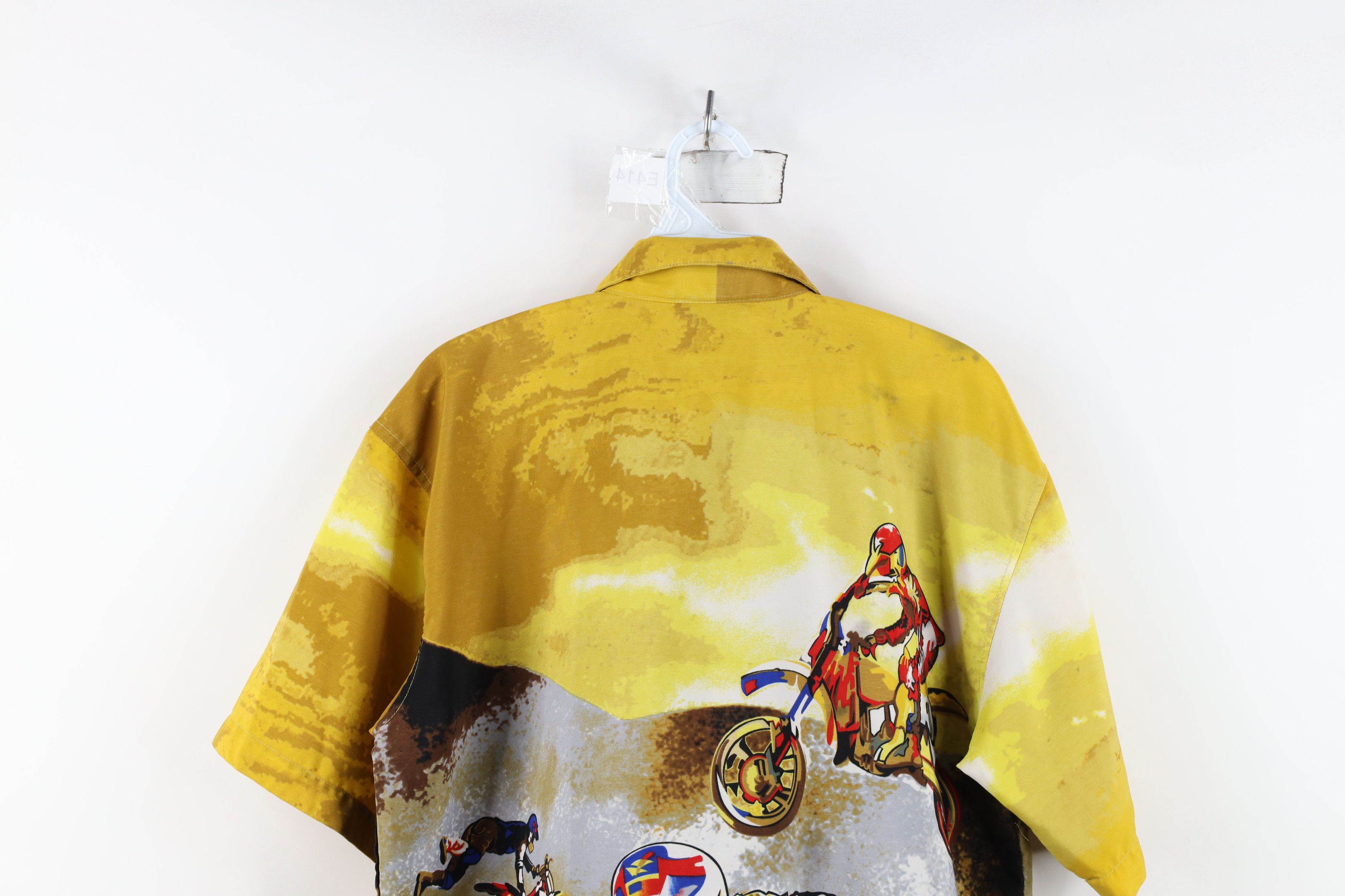 Vintage Vintage 90s Y2K Streetwear All Over Print Button Shirt AS IS Size US S / EU 44-46 / 1 - 15 Thumbnail
