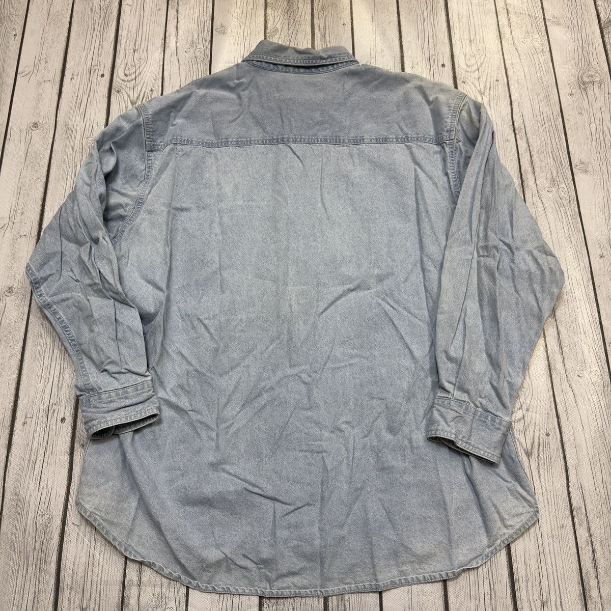 Lee × MLB × Vintage Vintage New York Yankees denim shirt Size US XL / EU 56 / 4 - 2 Thumbnail