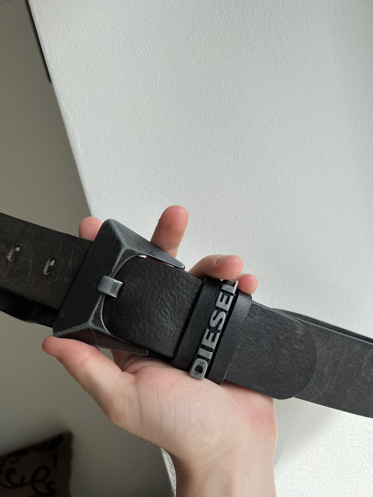 Diesel × Vintage Y2K Vintage Diesel Leather Belt Avant Garden Size ONE SIZE - 11 Thumbnail