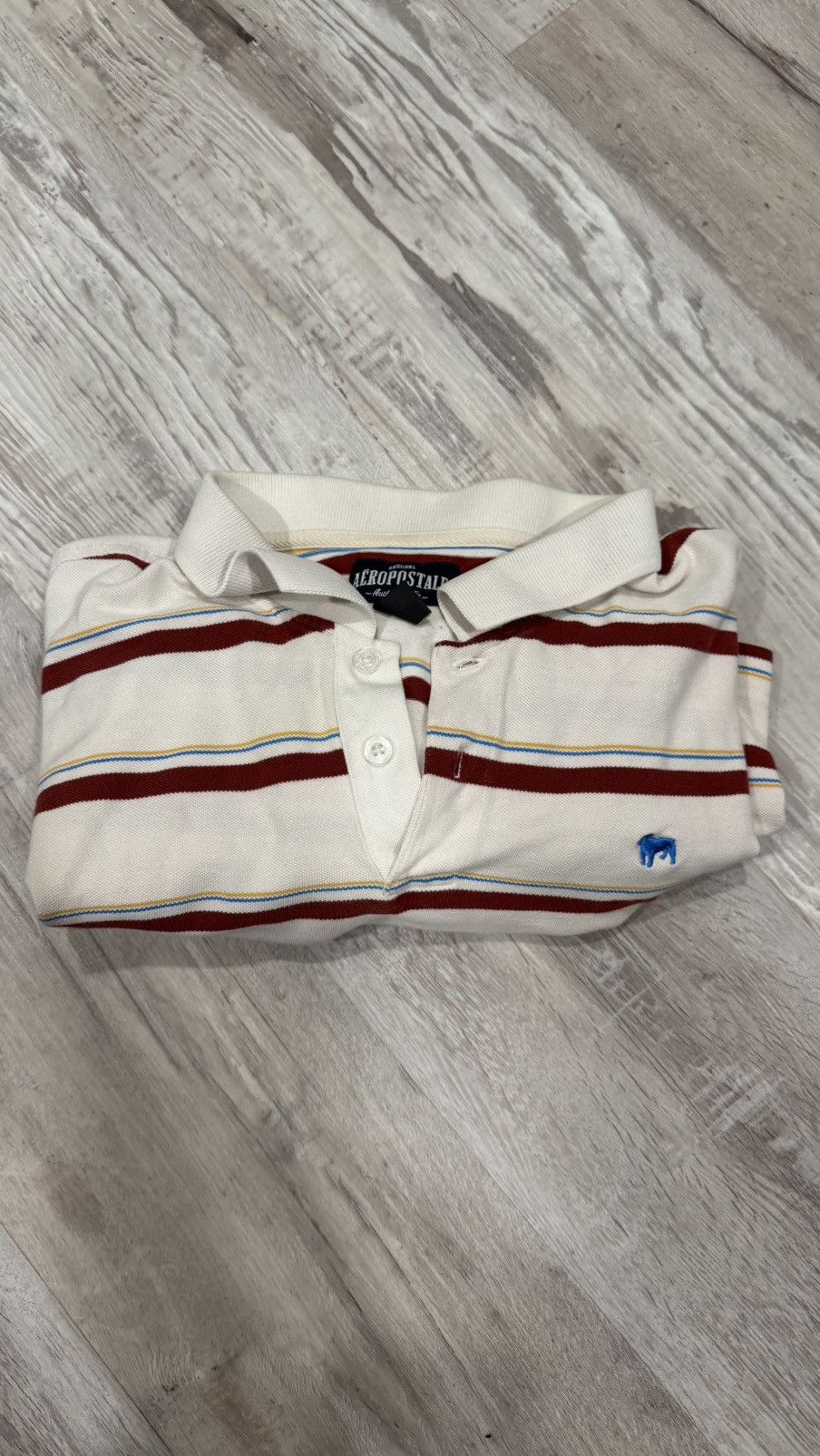 Aeropostale Beige and Red Striped Size US M / EU 48-50 / 2 - 4 Thumbnail