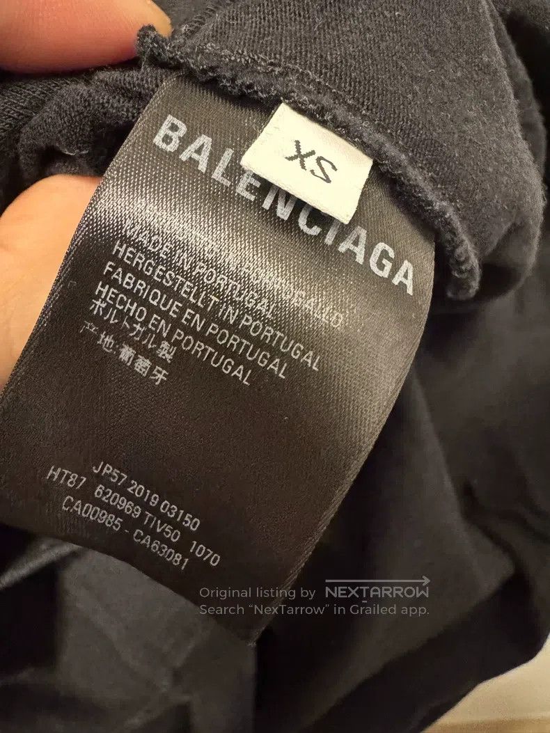 Balenciaga Balenciaga Black mailbox symbol logo short-sleeve T-shirt Size US XS / EU 42 / 0 - 3 Thumbnail
