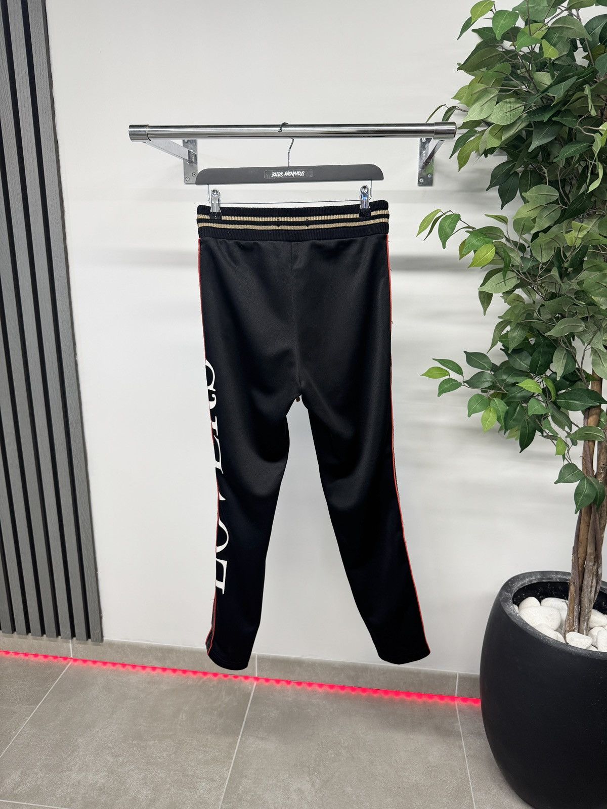 Amiri Amiri Cotton Logo Stripe Sweatpants In Black RRP £680 Size US 30 / EU 46 - 2 Thumbnail