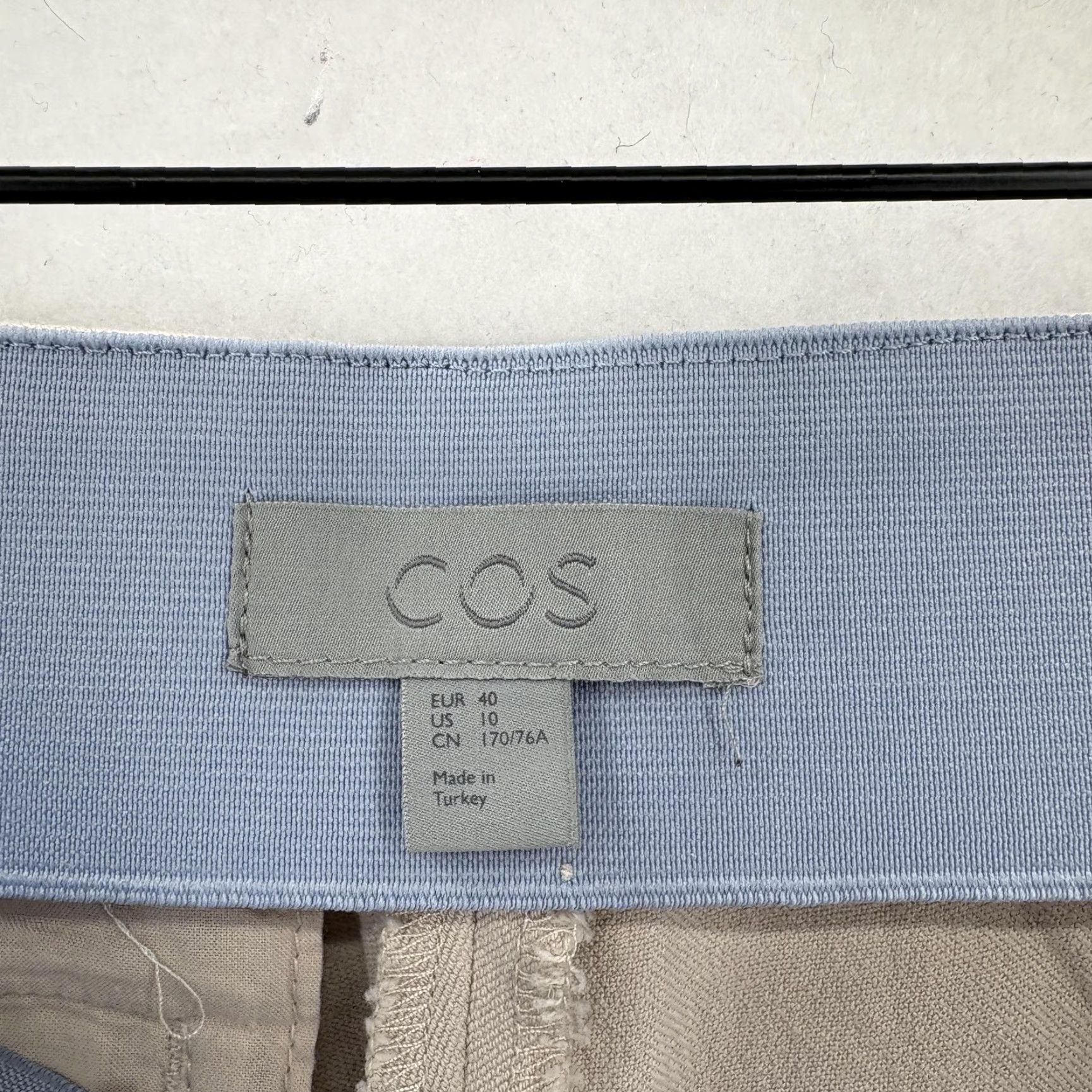 Cos COS Pants Womens 10 Beige Cotton Stretch Slim Side Zip Ankle Trousers Chino Pants Women Slim Ankle Beige Cotton Spandex Workwear 10 Womens Size 32" / US 10 / IT 46 - 4 Thumbnail