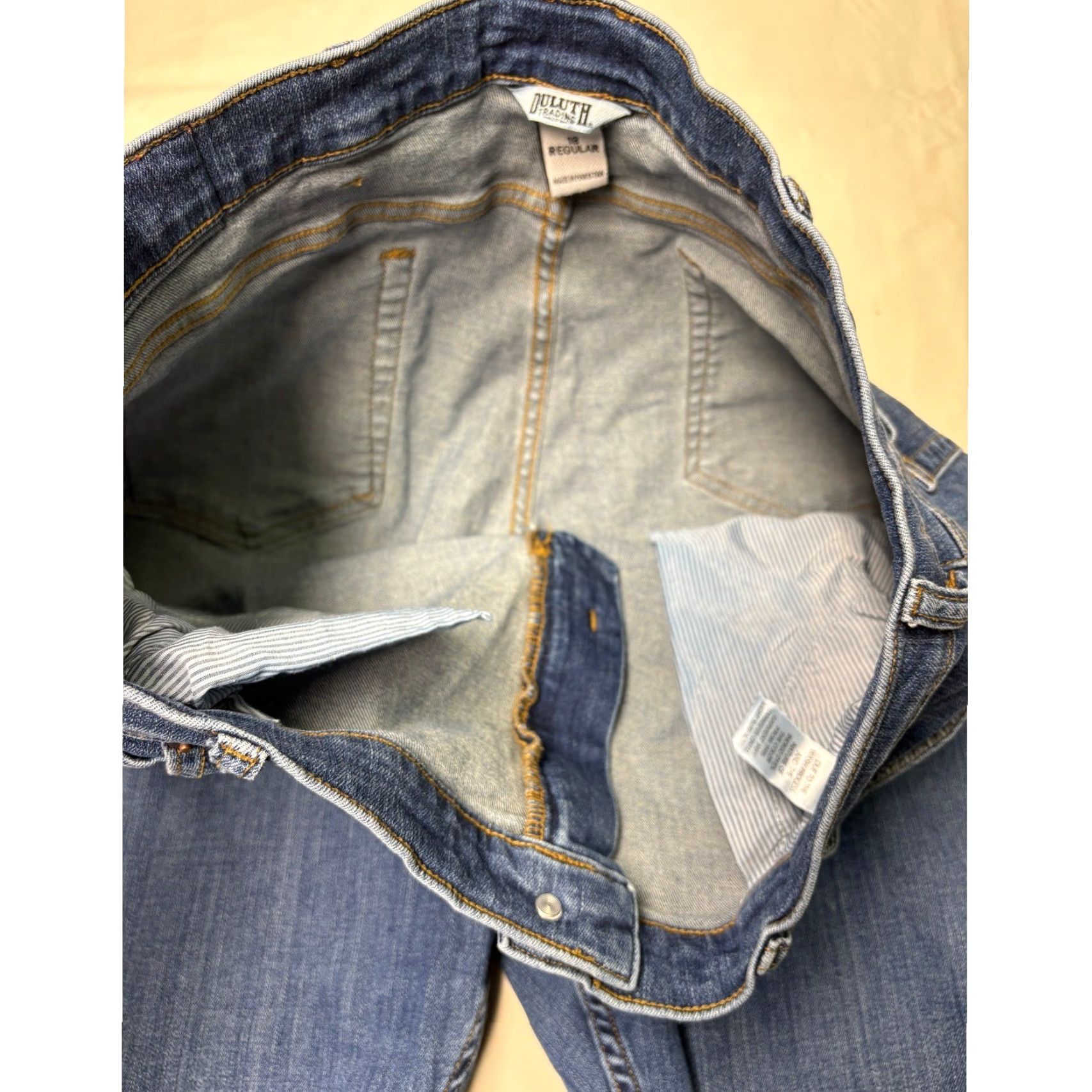 Duluth Trading Company Duluth Trading Co Jeans Bootcut Blue Denim Stretch 18 Regular 36x29 Women Size 40" / US 18 - 4 Thumbnail