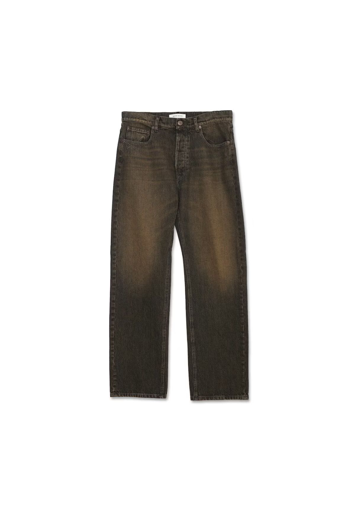 Wood Wood 31/32 - Al Straight Leg - Burnt Orange Wash Size US 31 - 4 Thumbnail