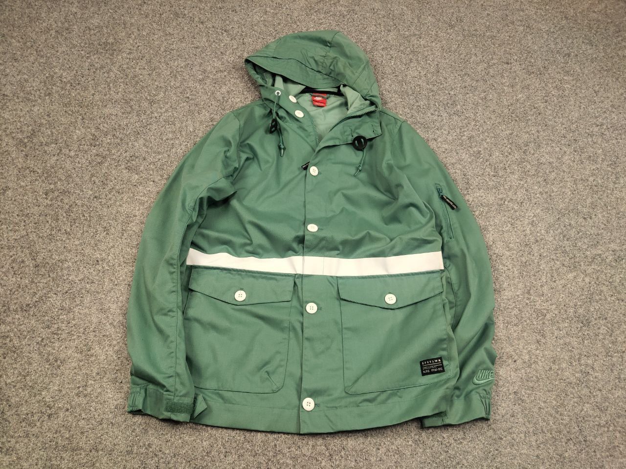 Nike Nike tech gf saturday turquoise Zip Hoodie Canvas Jacket Size US S / EU 44-46 / 1 - 2 Thumbnail