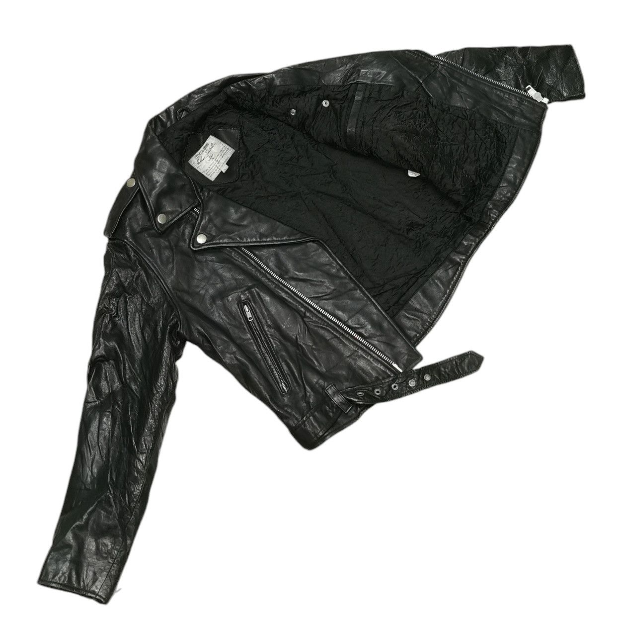 Japanese Brand Time & Tide Double Collar Leather Rider Jacket Size US M / EU 48-50 / 2 - 13 Thumbnail