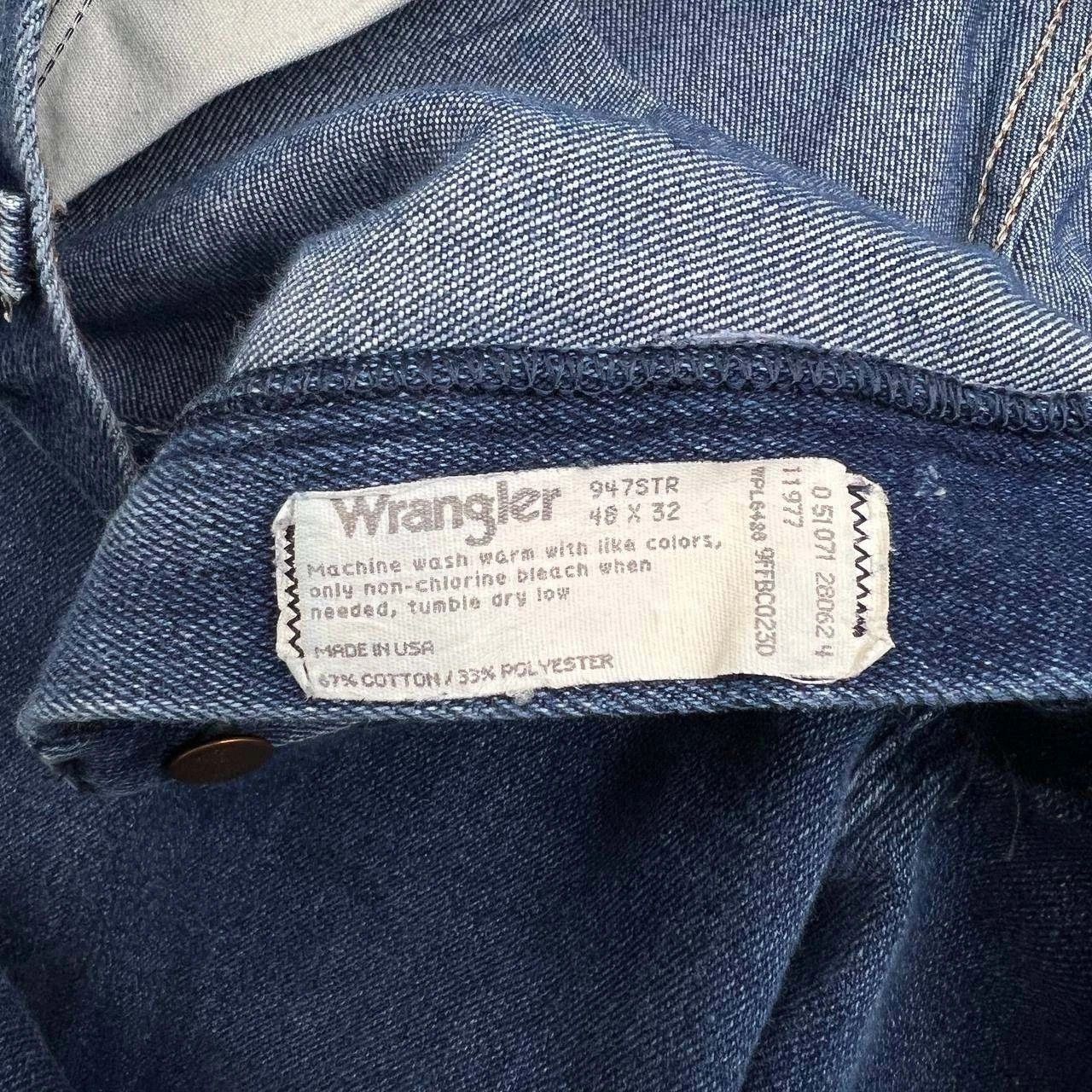 Wrangler Vintage Wrangler Jeans Men 48x32 Denim Pants Straight Pocket Size US 32 / EU 48 - 7 Thumbnail