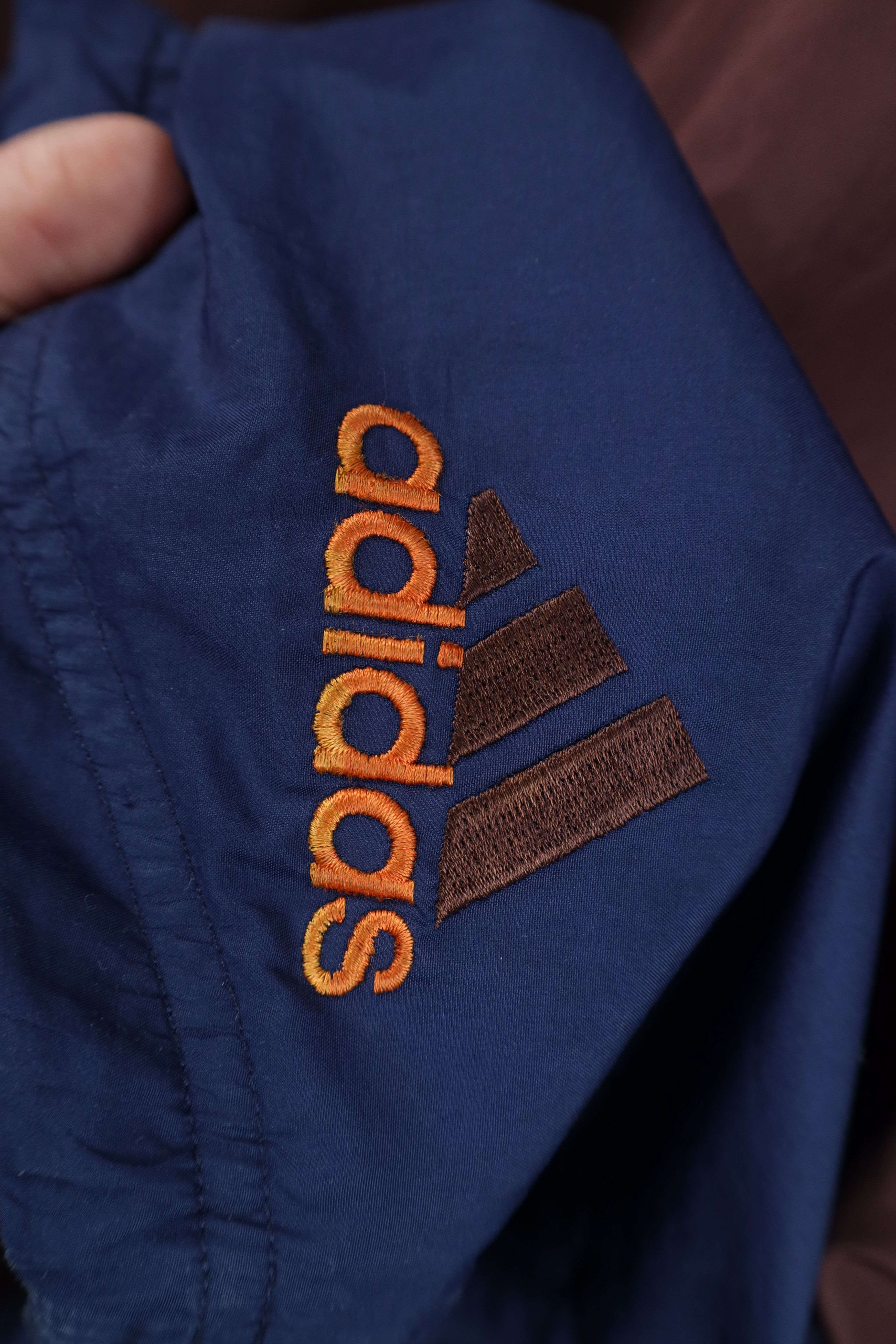 Adidas Vintage 90s Adidas Spell Out Hooded Windbreaker Jacket Size US L / EU 52-54 / 3 - 15 Thumbnail
