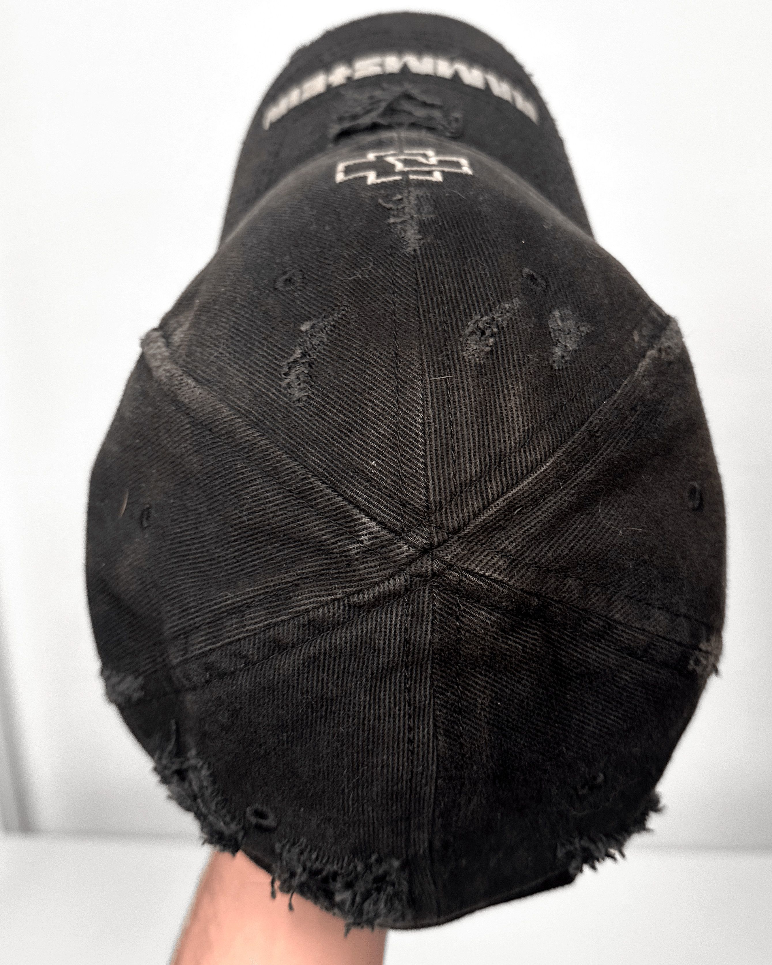 Balenciaga Balenciaga Rammstein Limited Edition Distressed Hat Size ONE SIZE - 6 Thumbnail