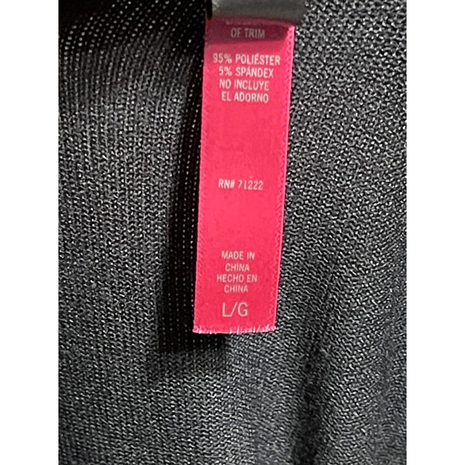 Vince Camuto Vince Camuto Womens Black Long Sleeve Pullover Sweater Size L Size L / US 10 / IT 46 - 4 Thumbnail