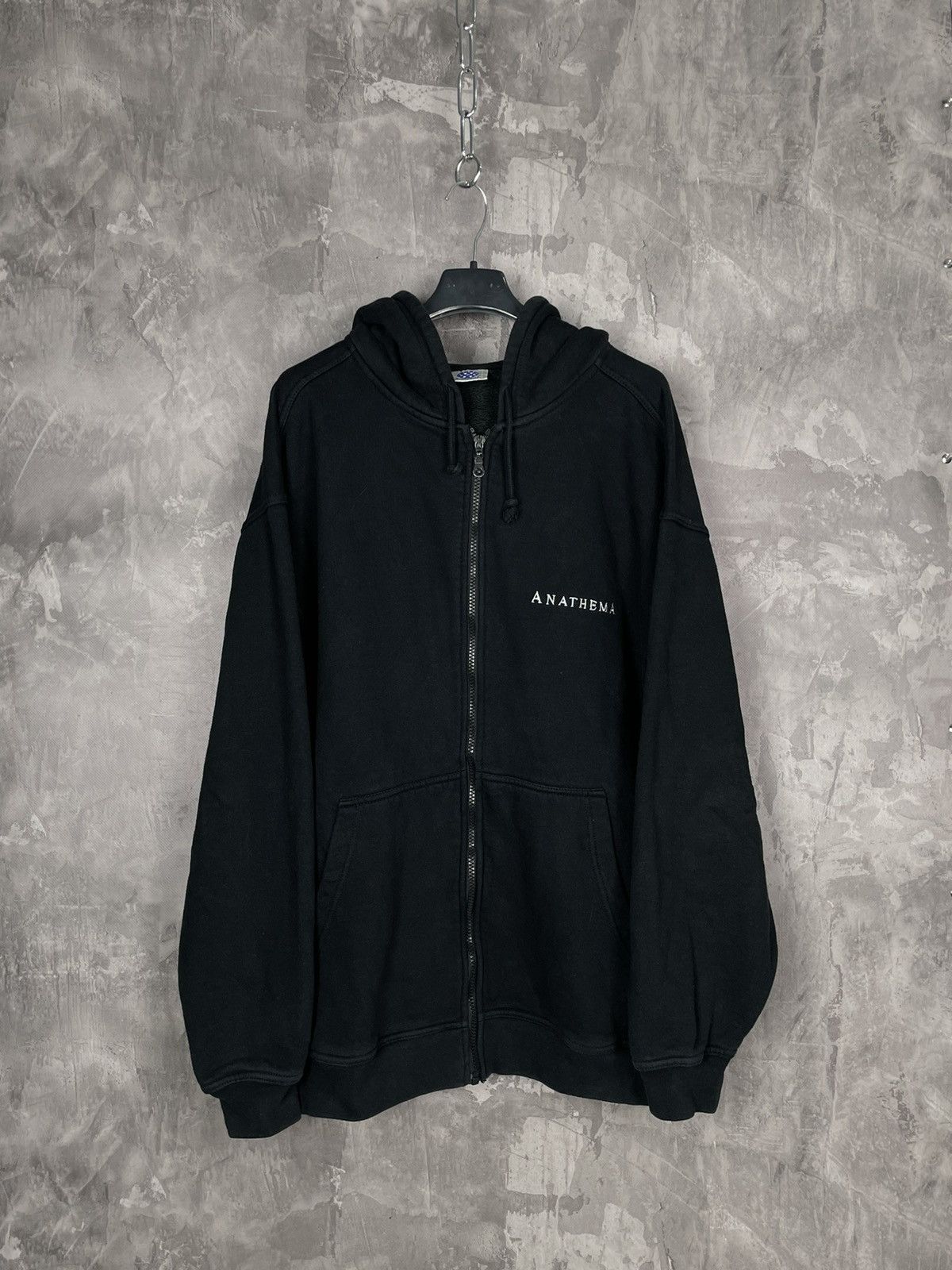 Band Tees × Vintage Vintage Y2K Anathema Horror British Punk Y2K Zip Hoodie 90s Size US XL / EU 56 / 4 - 2 Thumbnail