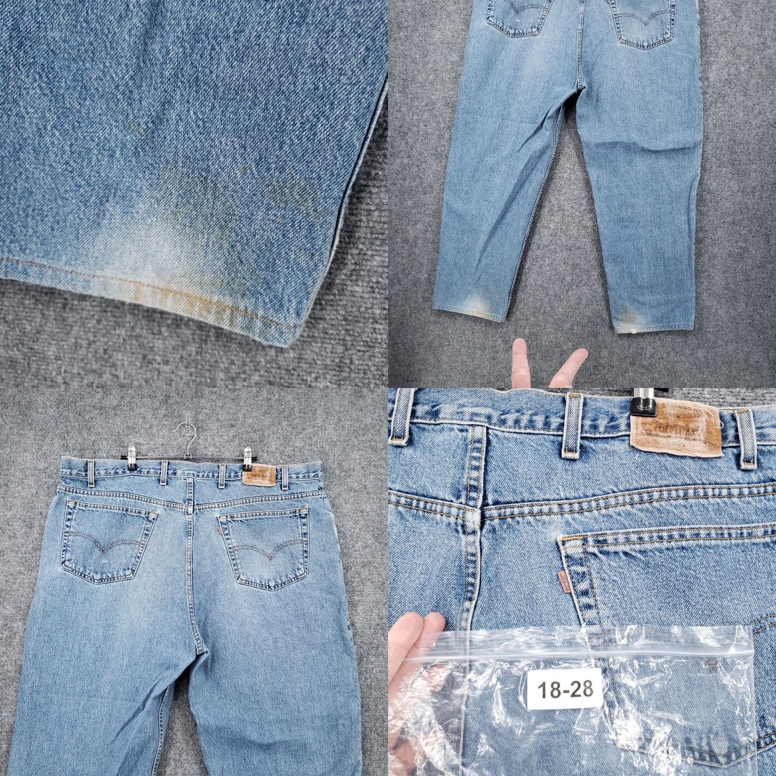 Levi's VINTAGE Levis Jeans 44x29 Blue Medium Wash Straight Leg Brown Tab Mens Size US 44 / EU 60 - 11 Thumbnail