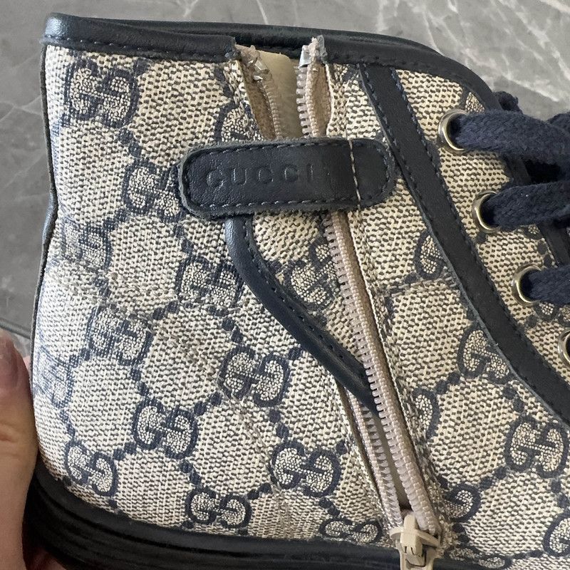 Gucci Gucci Monogram Canvas High-Top Sneakers Size US 7.5 / EU 40-41 - 6 Thumbnail