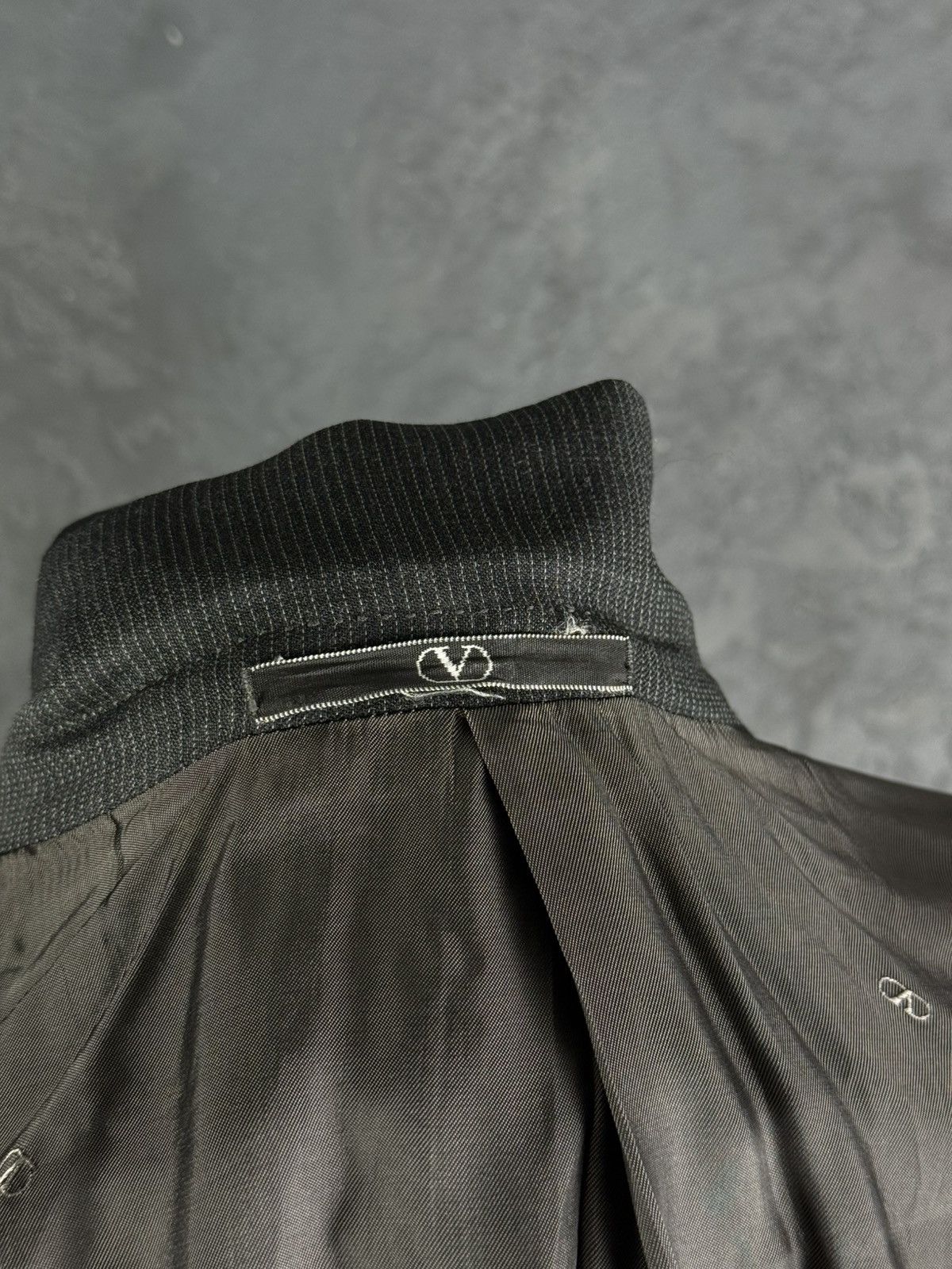 Valentino VTG 80s Valentino Uomo Men's Wool Blazer Italy Size 54 R Size 54R - 14 Thumbnail
