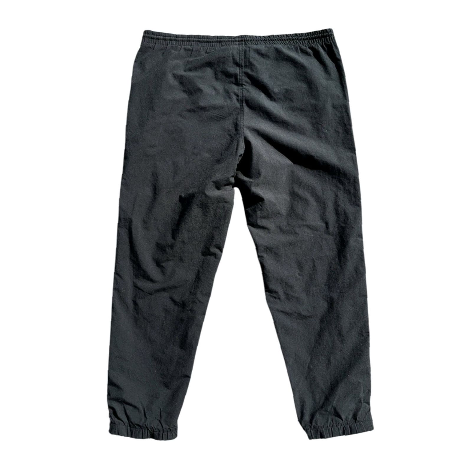 Adidas VINTAGE Adidas Track Pants Baggy 90s Black L Mens Regular Sz L Zippered RARE Pants Size US 33 - 3 Thumbnail