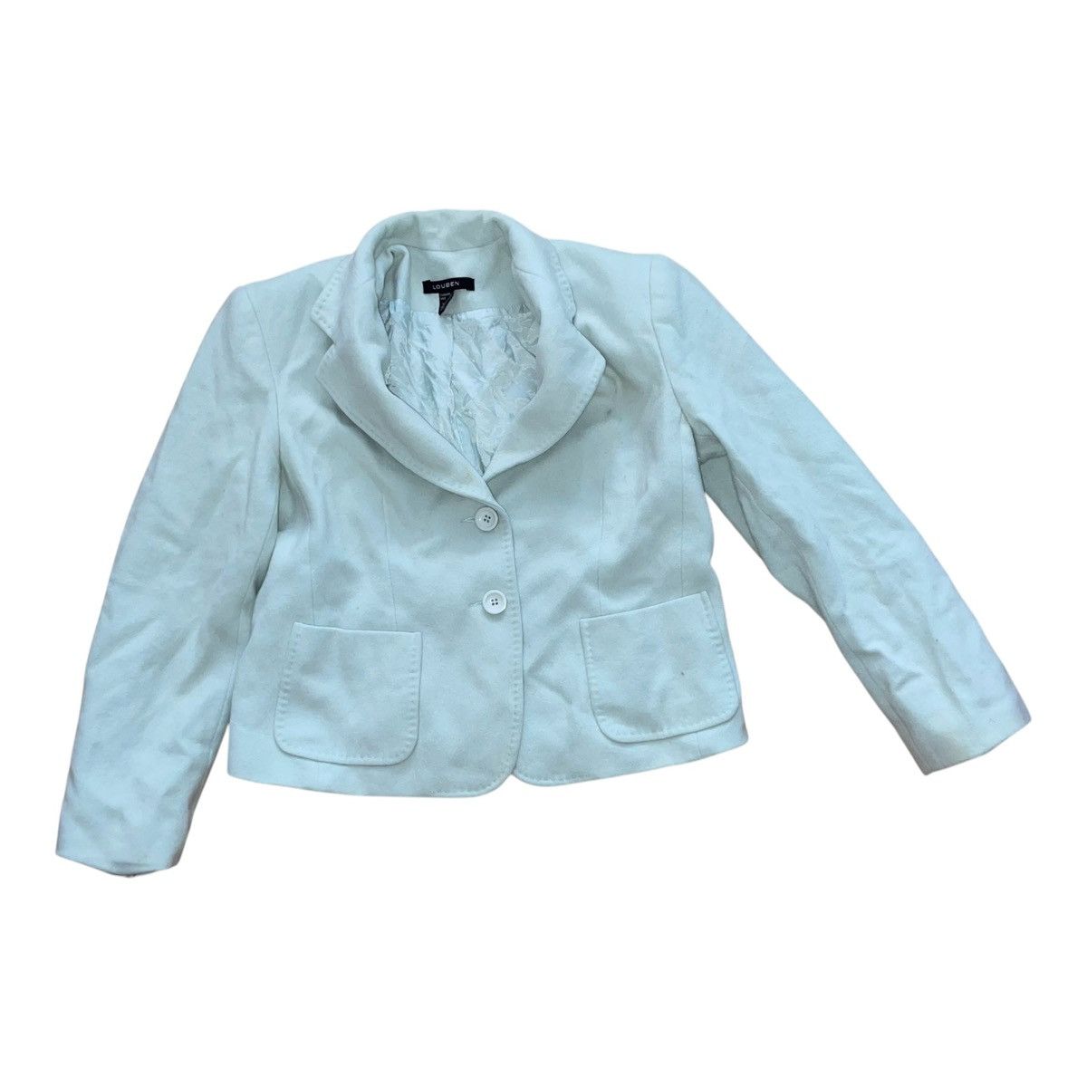 LOUBEN Louben Vintage Women’s Size 10 Wool Cashmere Blazer Jacket Size L / US 10 / IT 46 - 5 Thumbnail