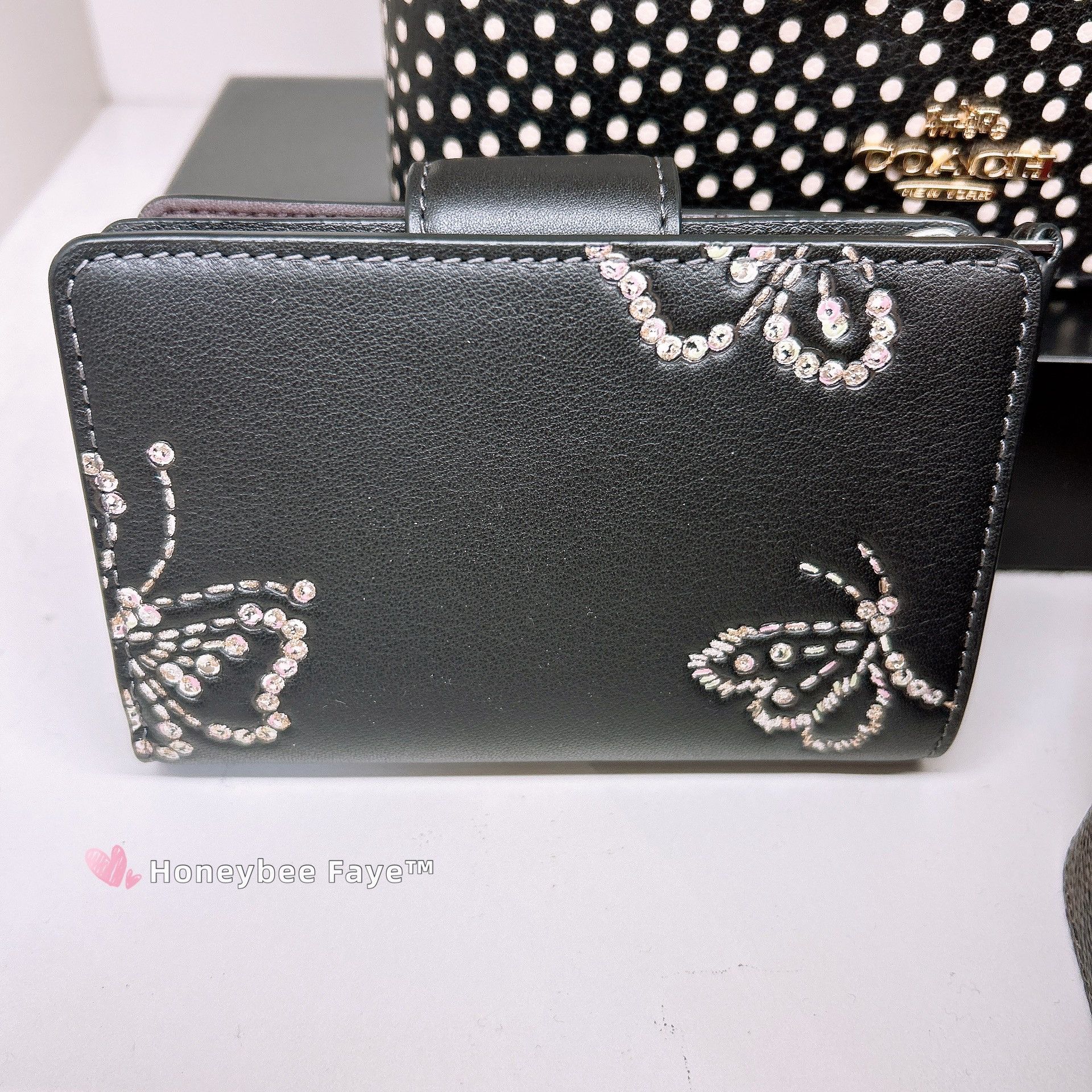 Coach Medium Corner Zip Wallet with Butterfly Print CCL65 Size ONE SIZE - 3 Thumbnail