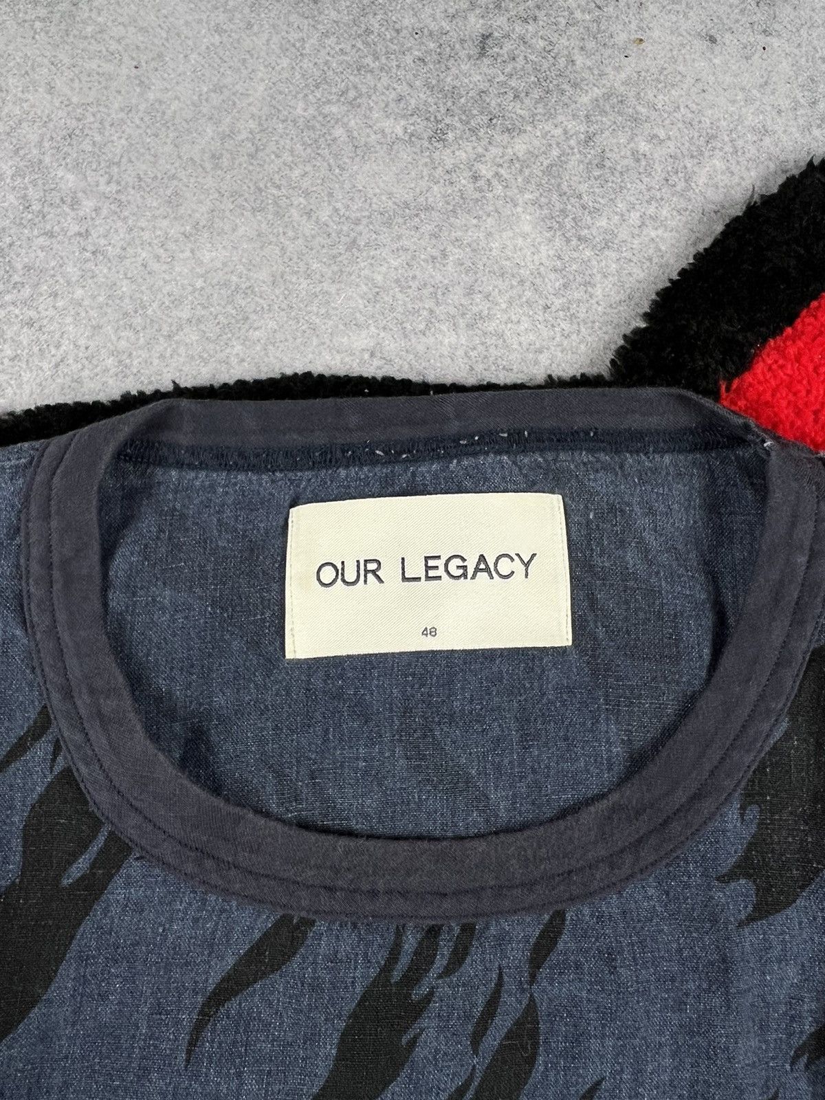 Our Legacy Rare Our Legacy Linen Overprinted Y2K Tee Shirt Size US L / EU 52-54 / 3 - 6 Thumbnail