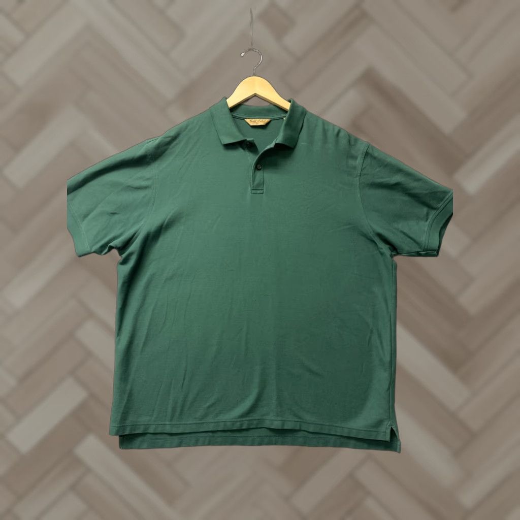 Roundtree & Yorke Roundtree & Yorke Gold Label Polo Shirt XL Green Short Sleeve Collared Casual Business Mens Size US XL / EU 56 / 4 - 1 Thumbnail